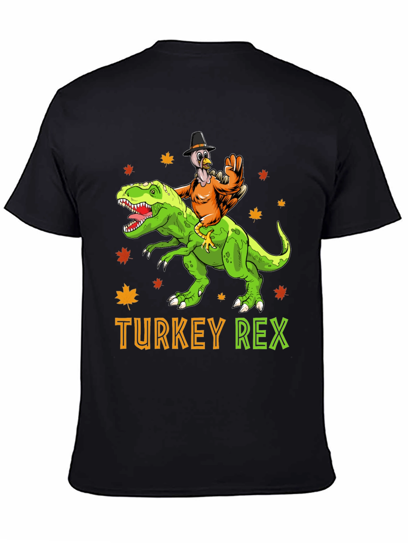 Turkey Rex T-Shirt: Thanksgiving Dinosaur Tee - 4