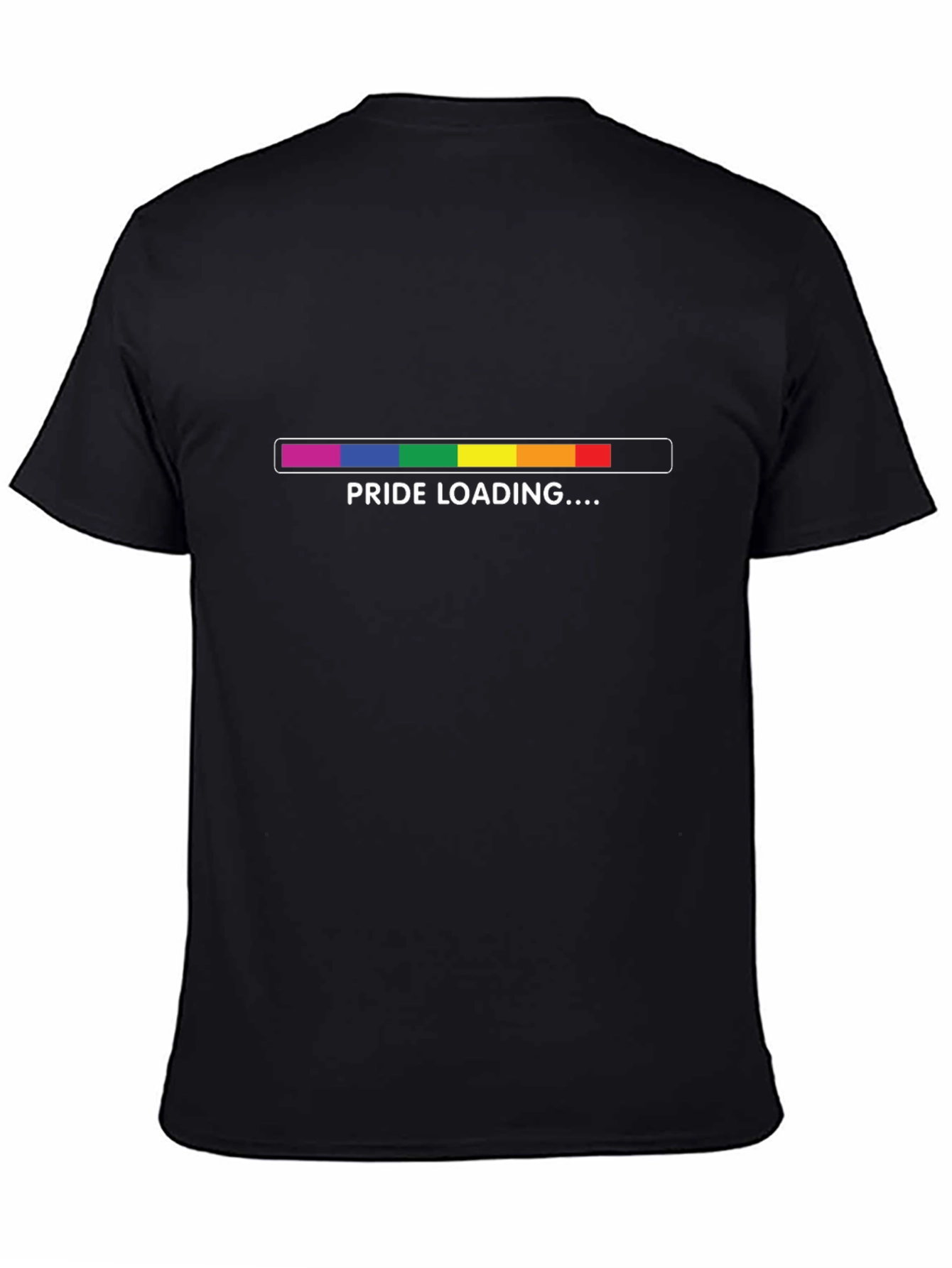 Black Pride Loading T-Shirt - Black Cotton Blend view 4