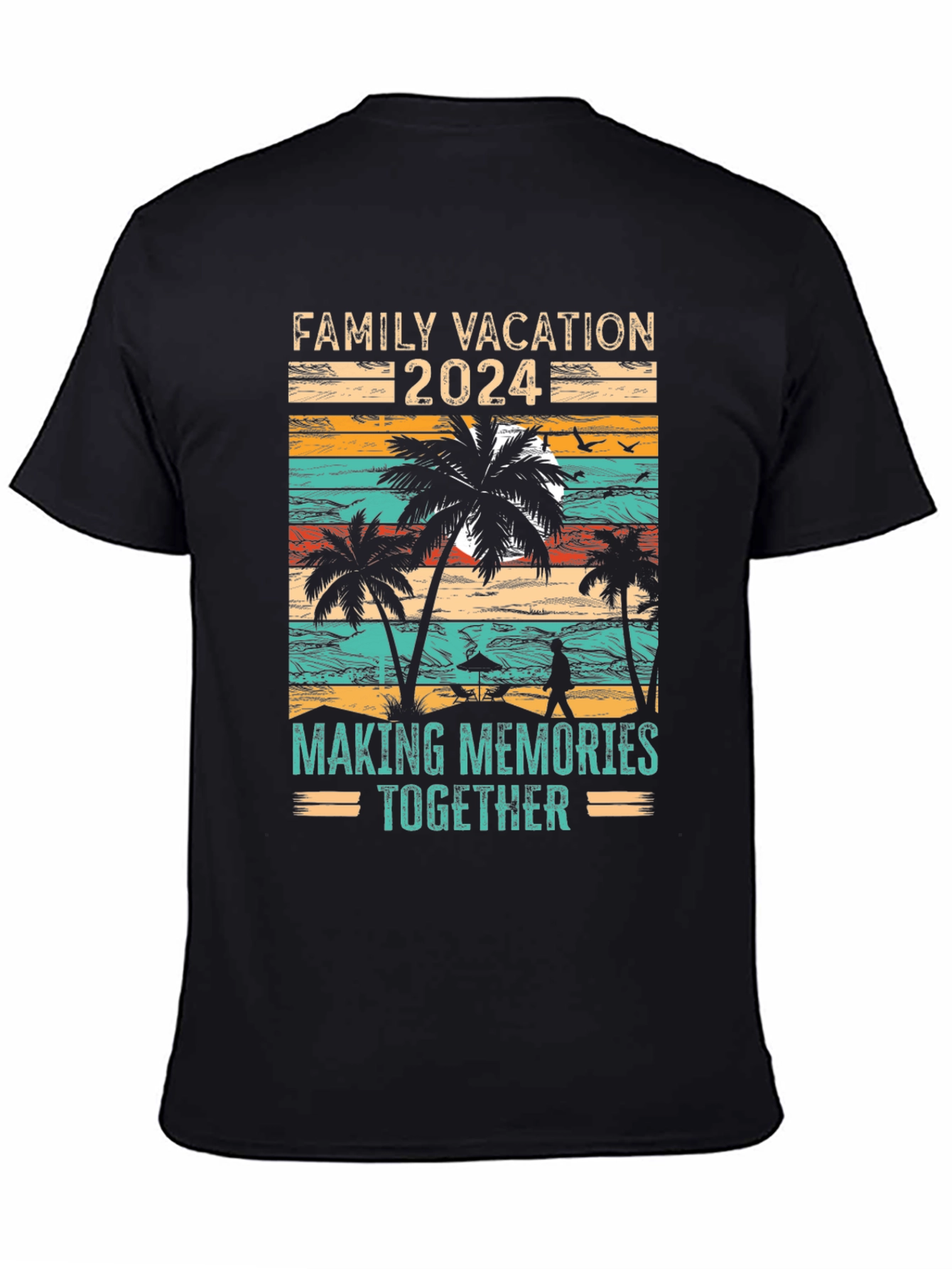 Black Family Vacation 2024 T-Shirt - Making Memories Together view 4
