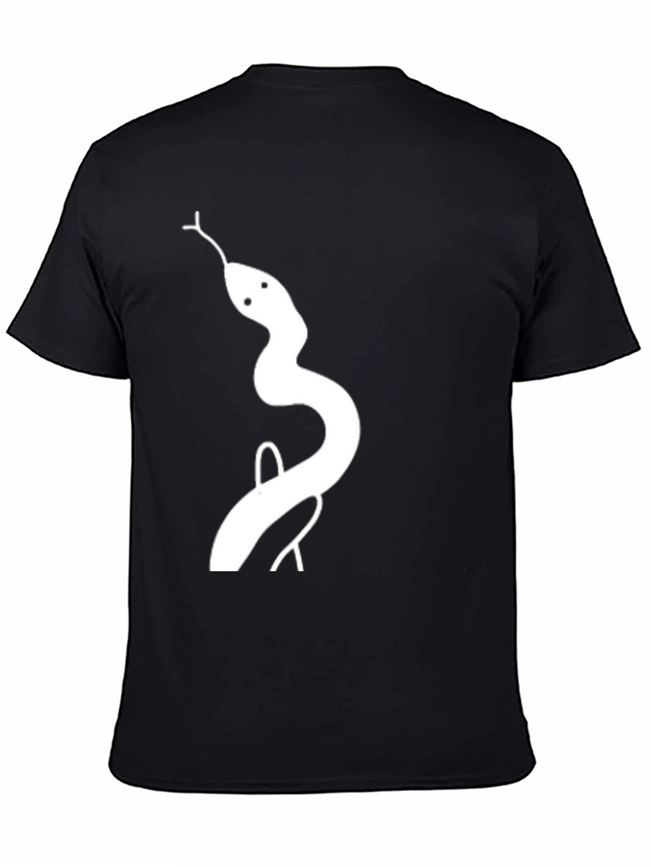 Black Snake Graphic Tee - Men's Black T-Shirt view 4