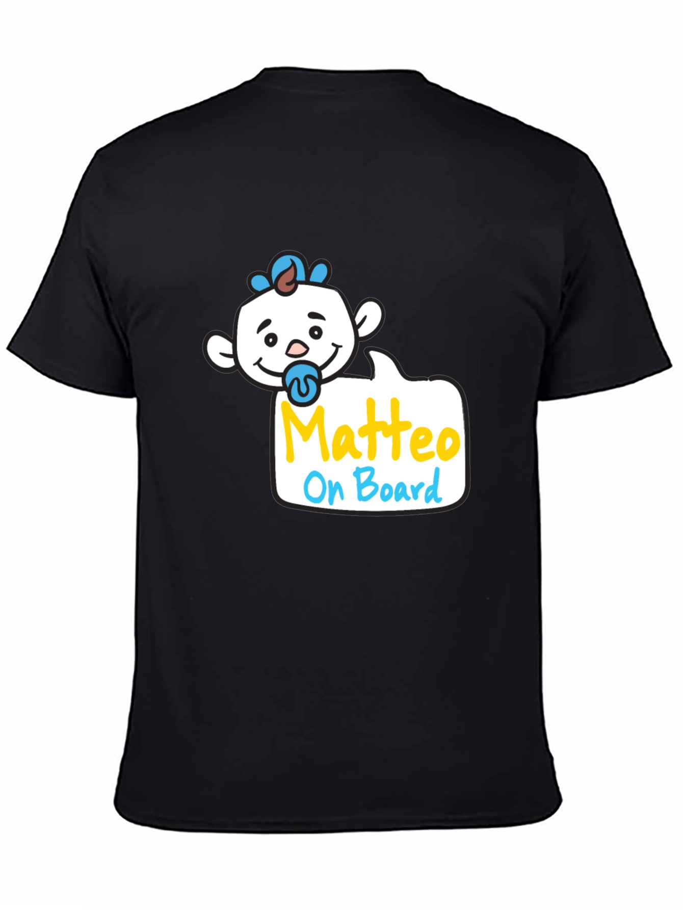 Matteo On Board Baby Graphic Tee - Black - 4
