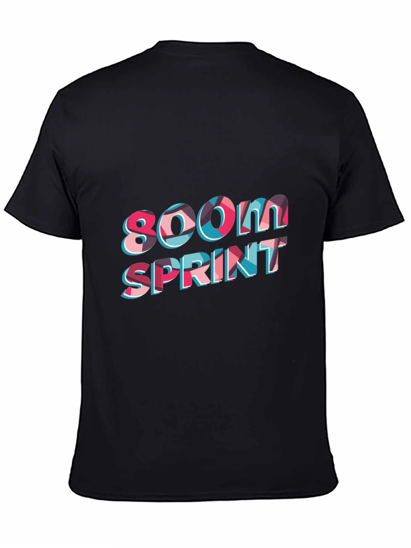 Black 800M Sprint Black T-Shirt view 4