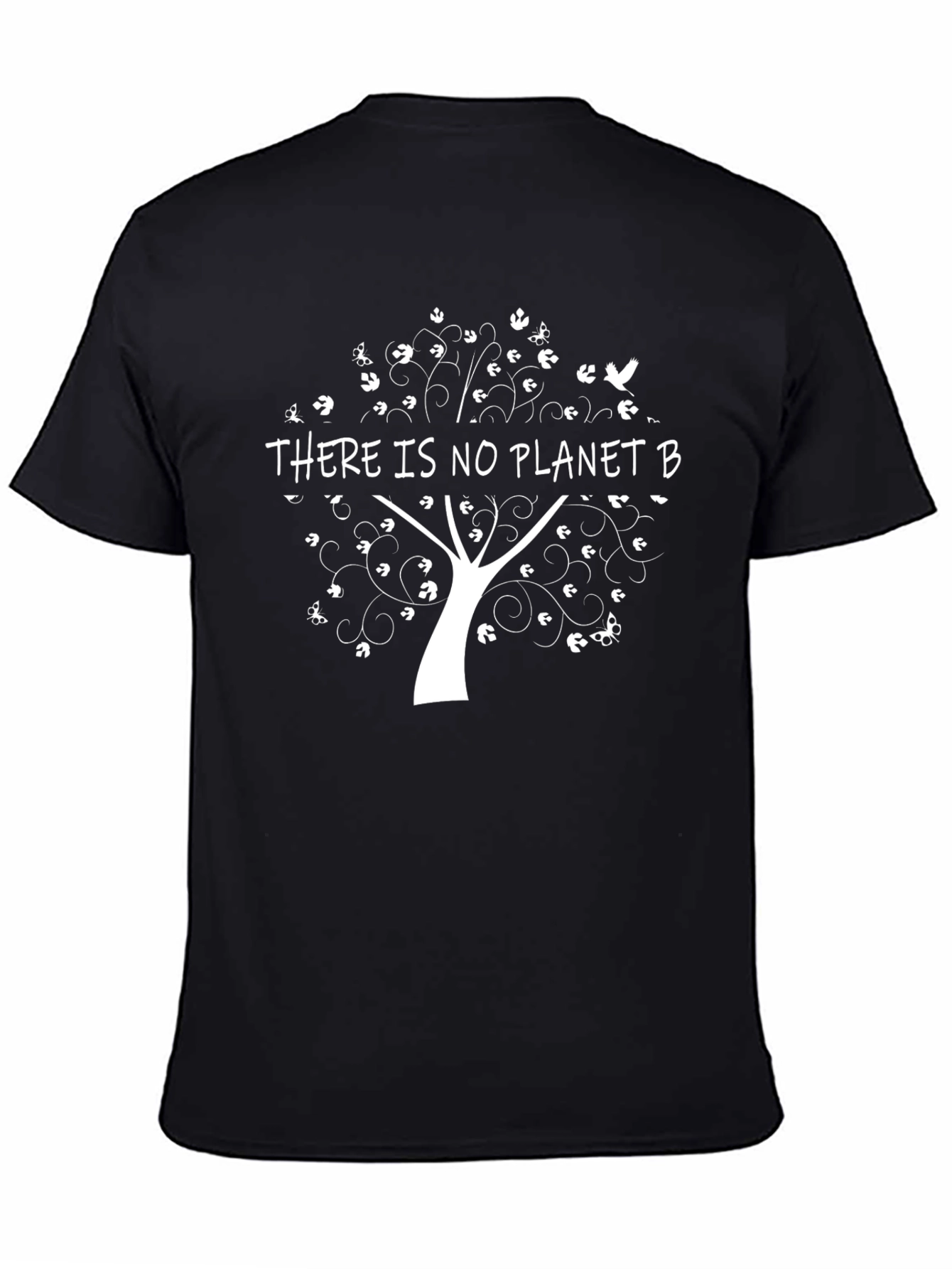 Black Eco-Friendly 'There Is No Planet B' Graphic Tee view 4