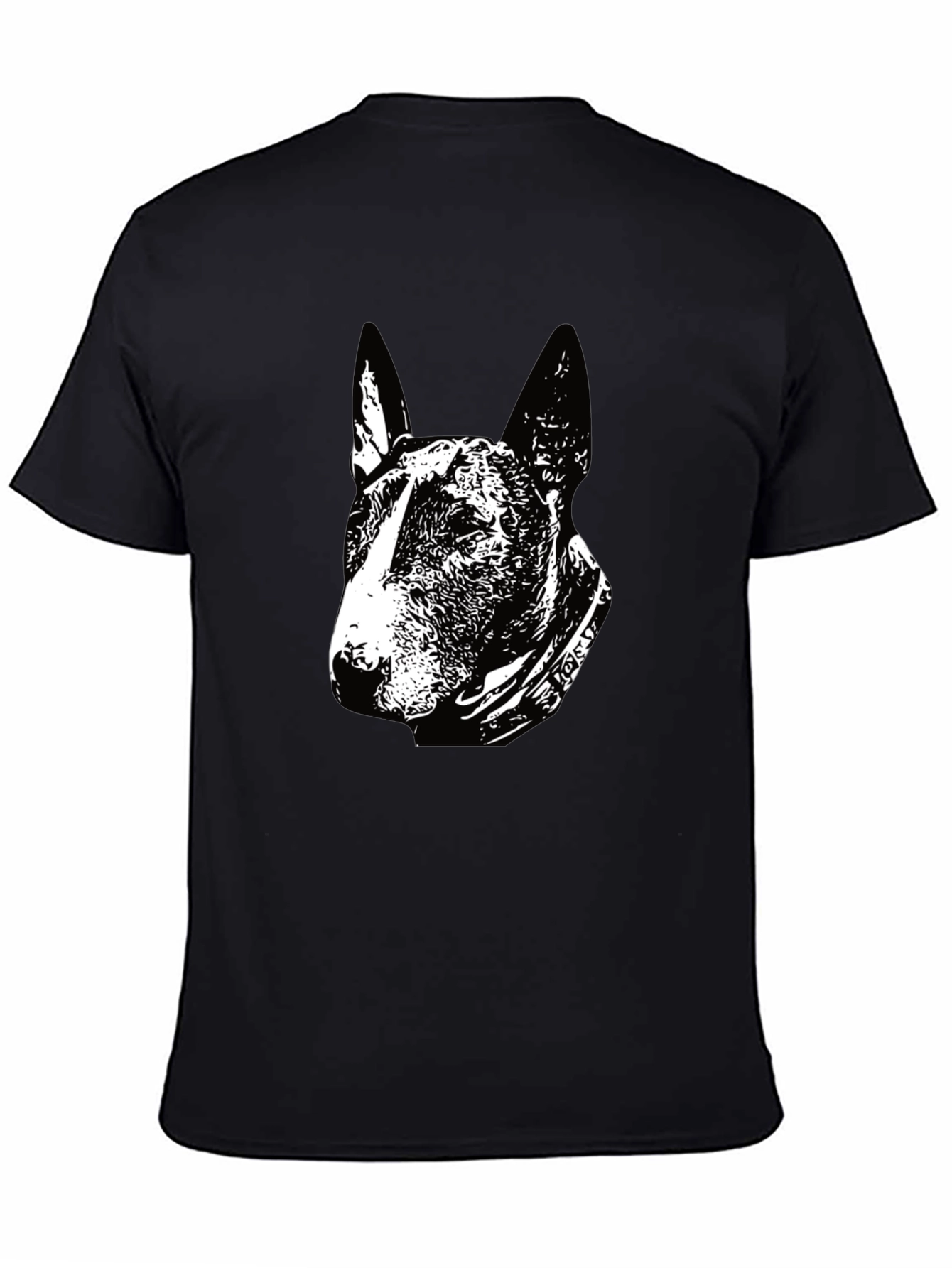 Black Dog Lover's Black Graphic T-Shirt view 4