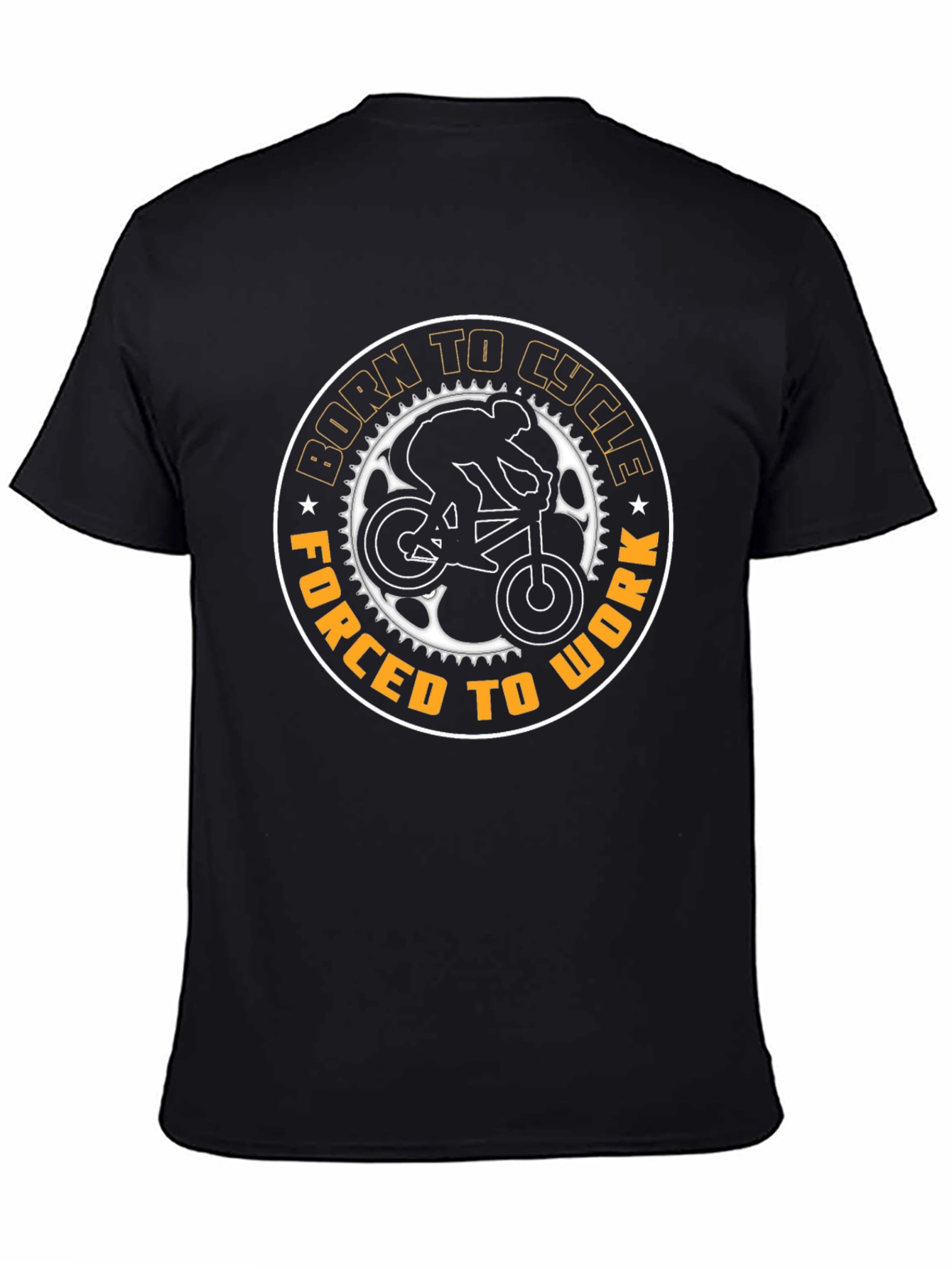 Black Born To Cycle T-Shirt view 4