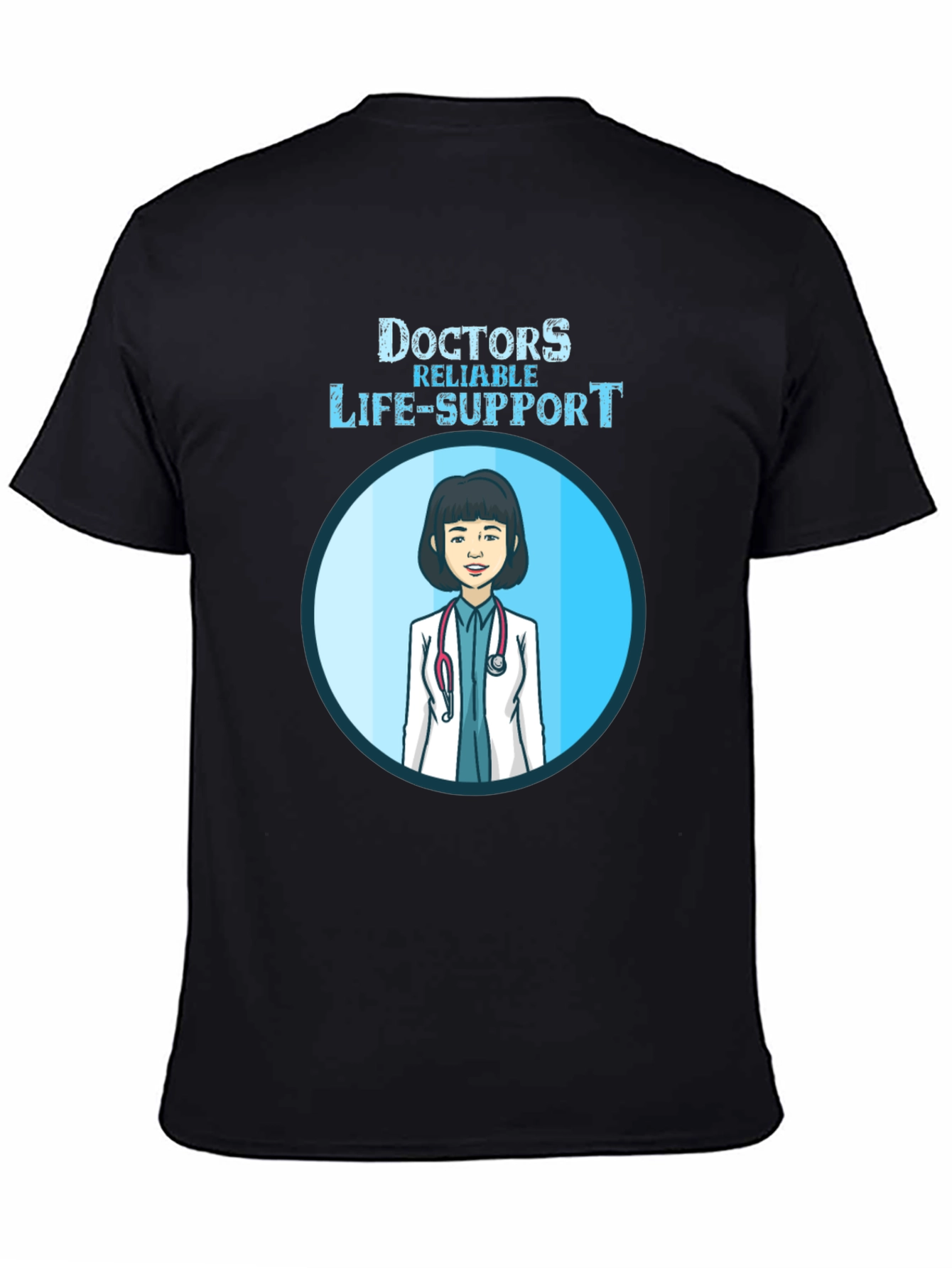 Black Doctors Reliable Life-Support T-Shirt view 4