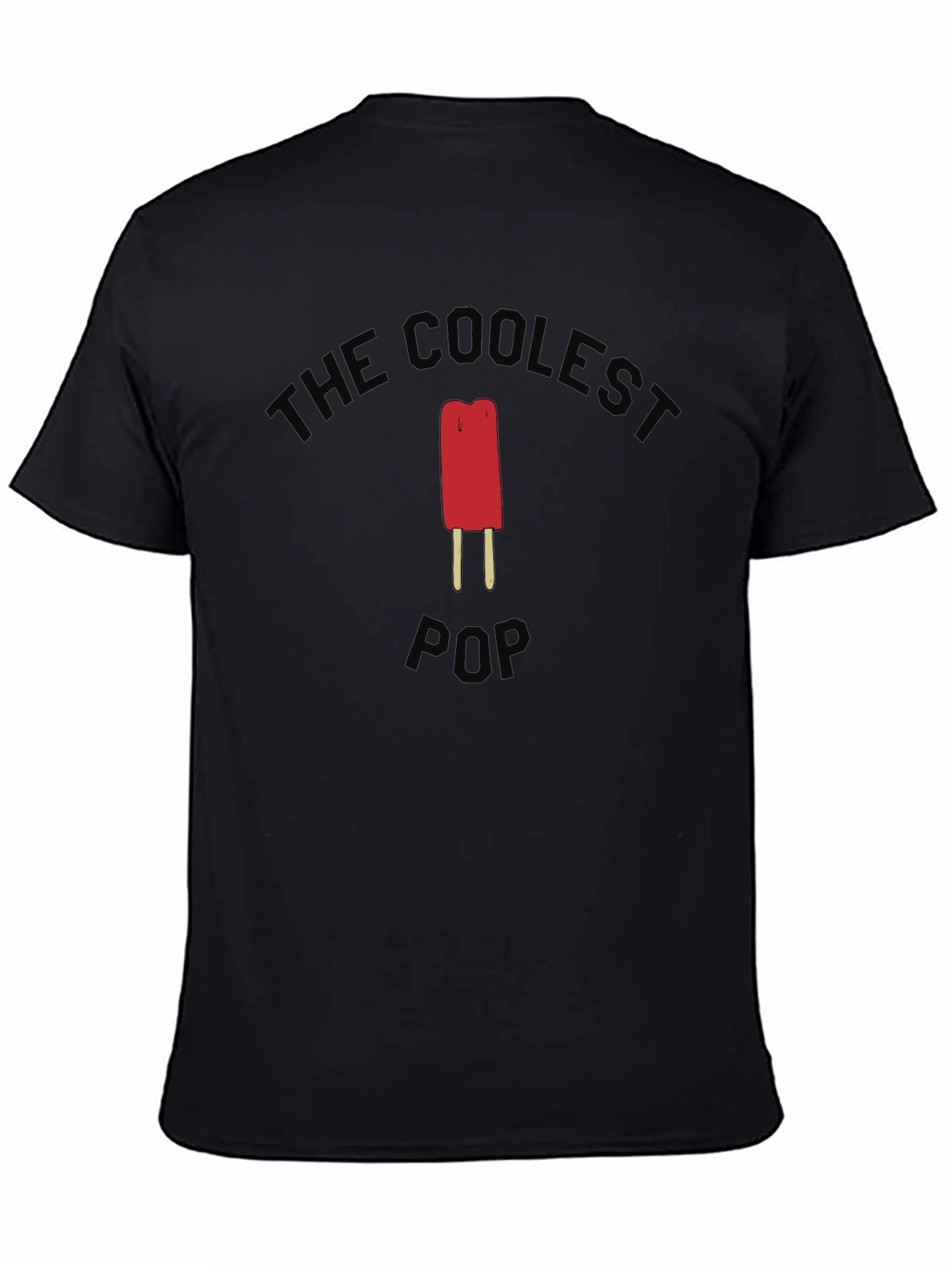 Black The Coolest Pop Graphic T-Shirt view 4