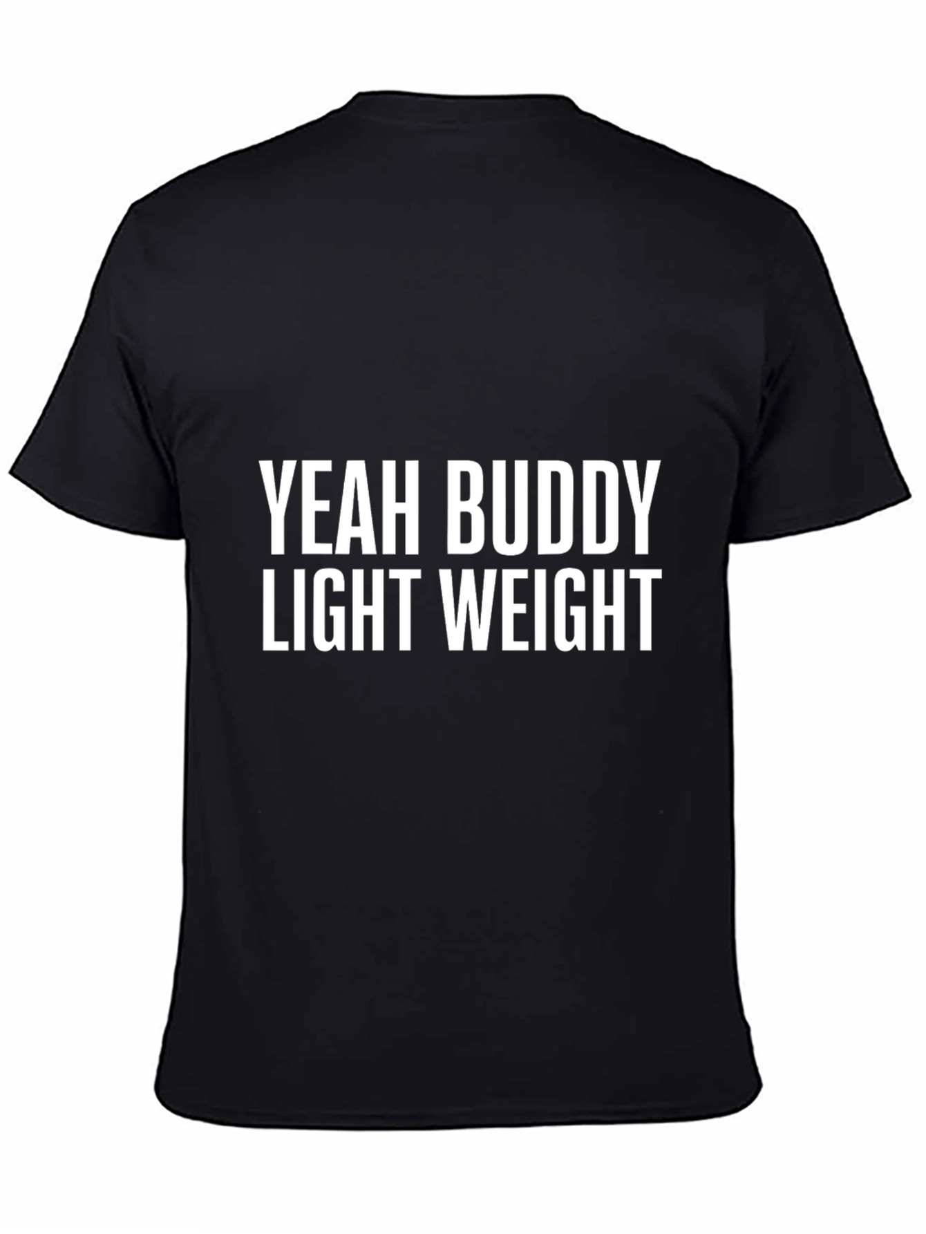 Black Yeah Buddy Lightweight Black T-Shirt view 4