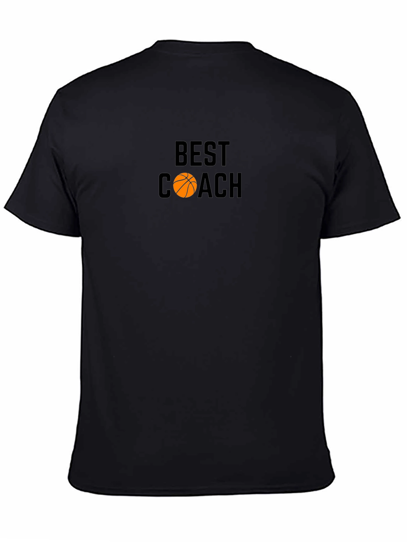 Black Best Coach Basketball Graphic Tee view 4
