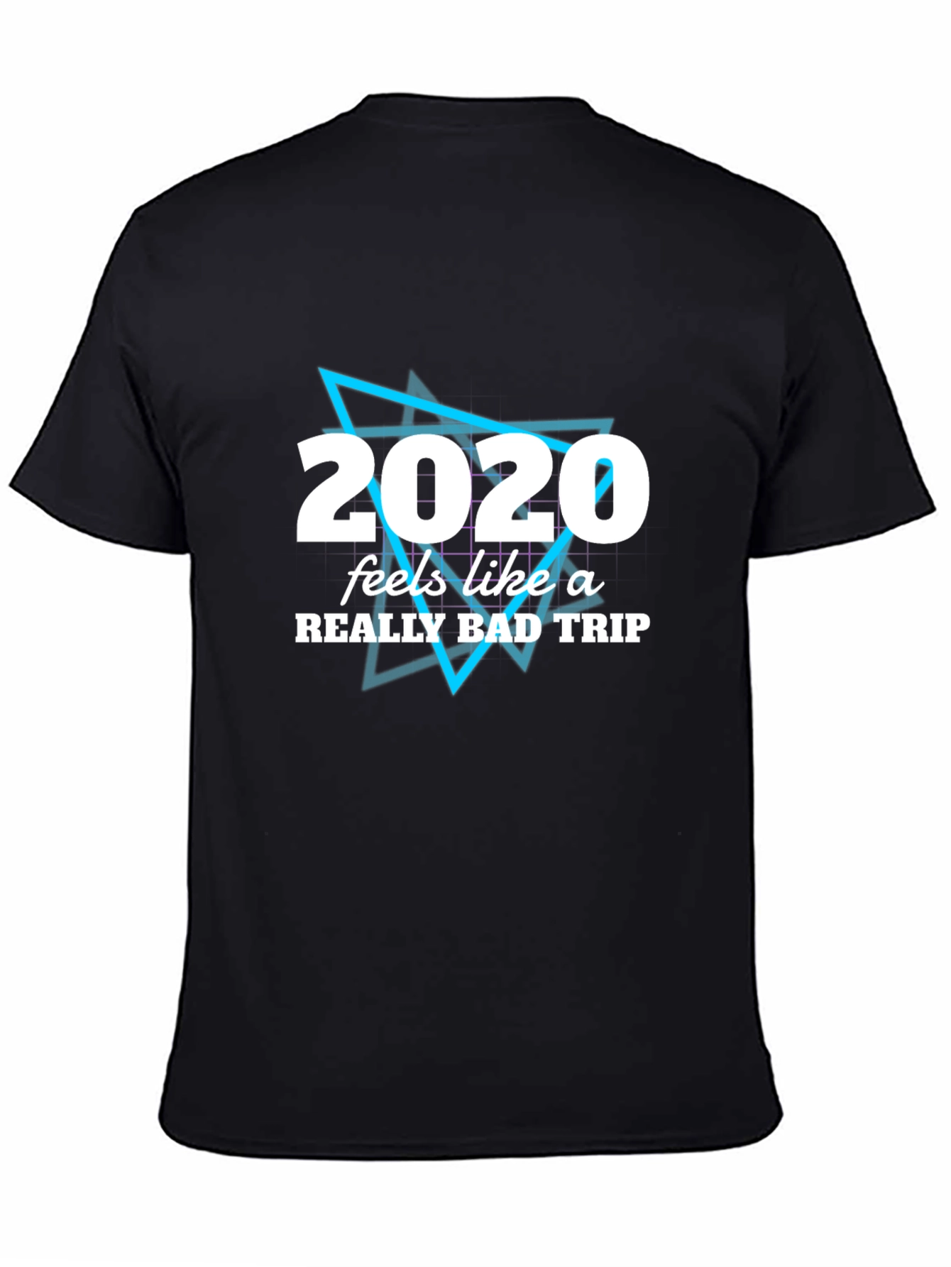 Black 2020 Bad Trip Graphic Tee - Men's Black T-Shirt view 4