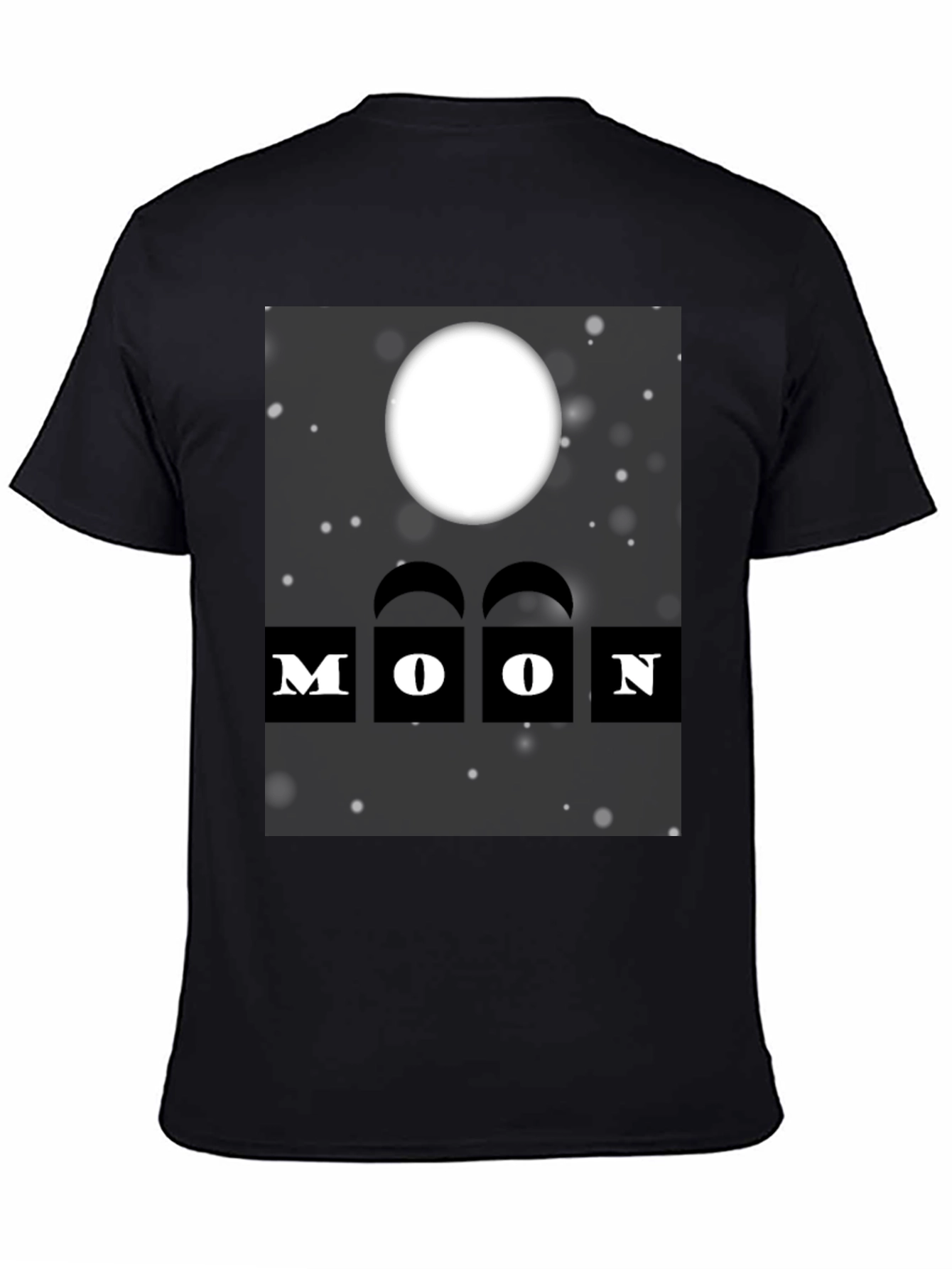 Black Moon Graphic Black T-Shirt view 4