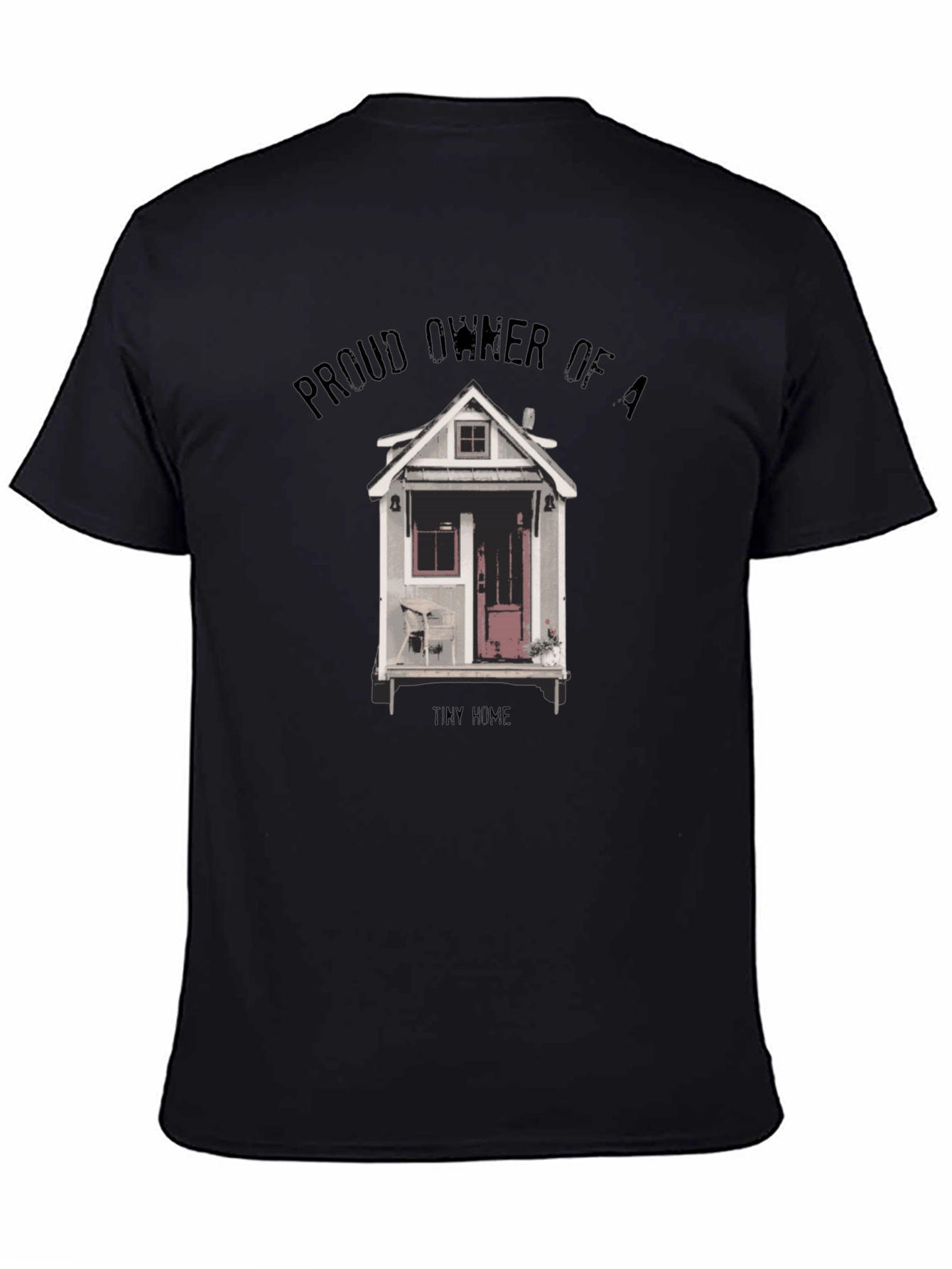 Black Proud Tiny Home Owner Graphic Tee - Black view 4