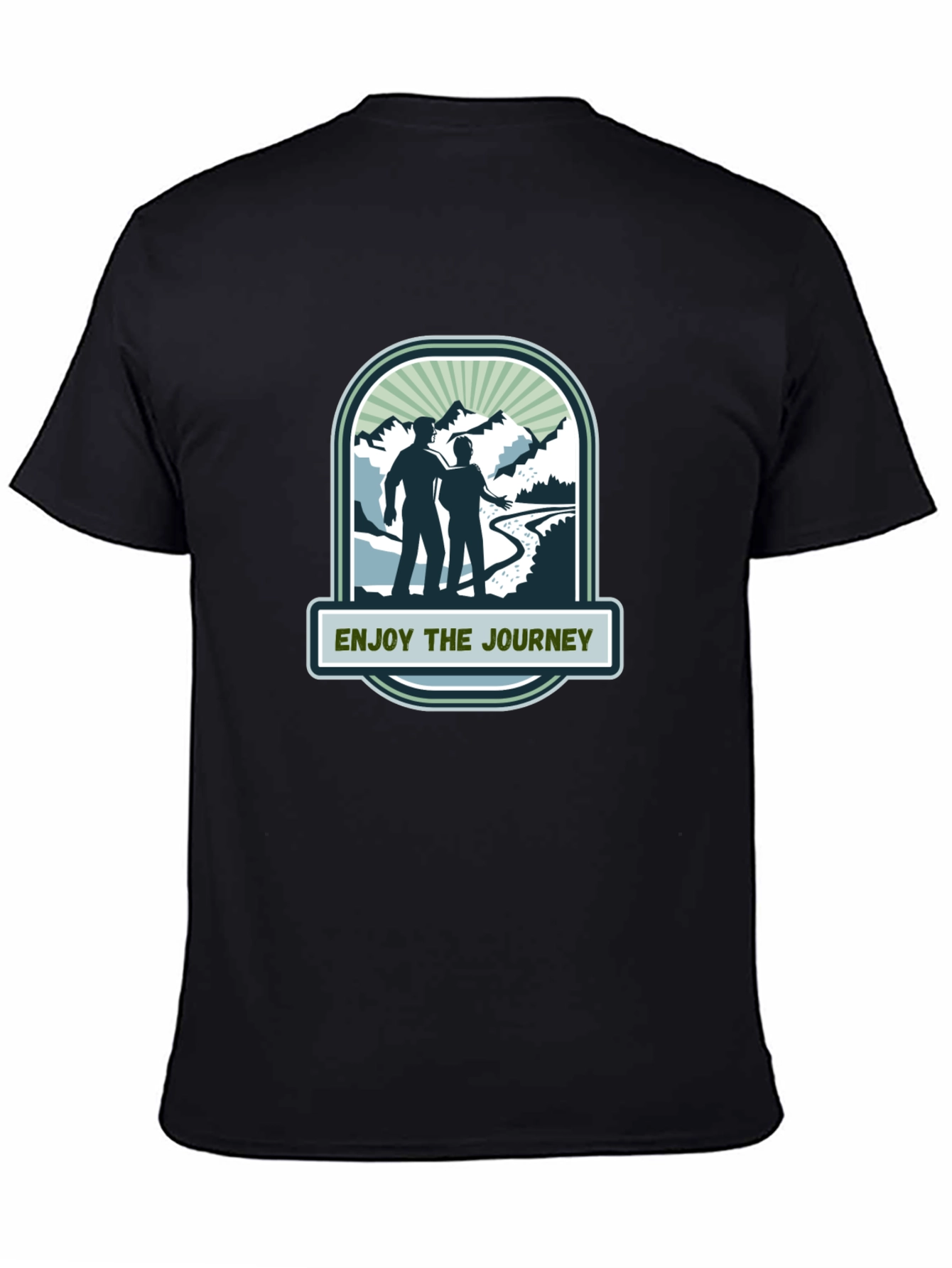 Black Enjoy the Journey Black Graphic Tee view 4