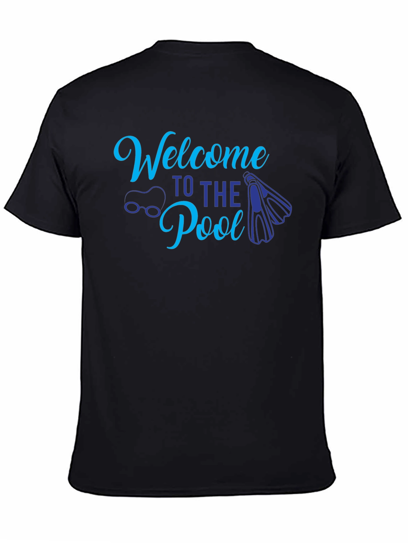 Black Welcome to the Pool Graphic Tee view 4