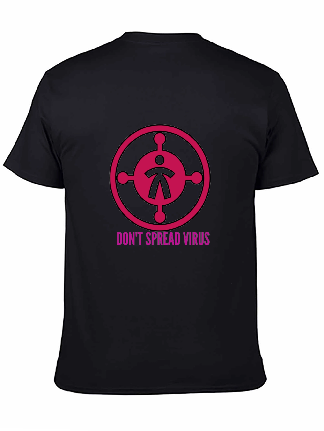 Black Don't Spread Virus Graphic Tee view 4