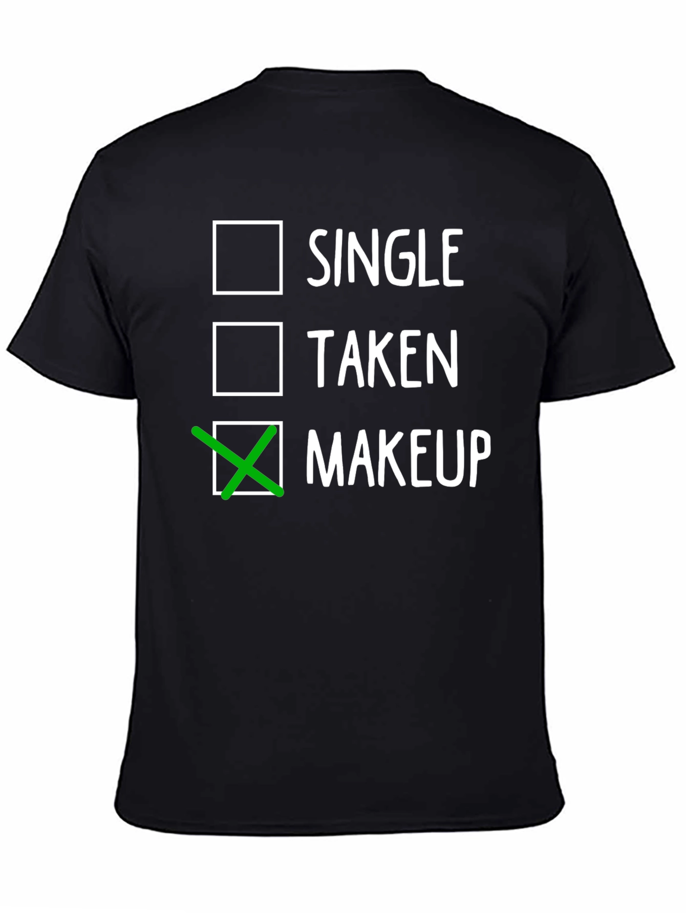 Black Makeup Obsessed T-Shirt - Single Taken Makeup view 4