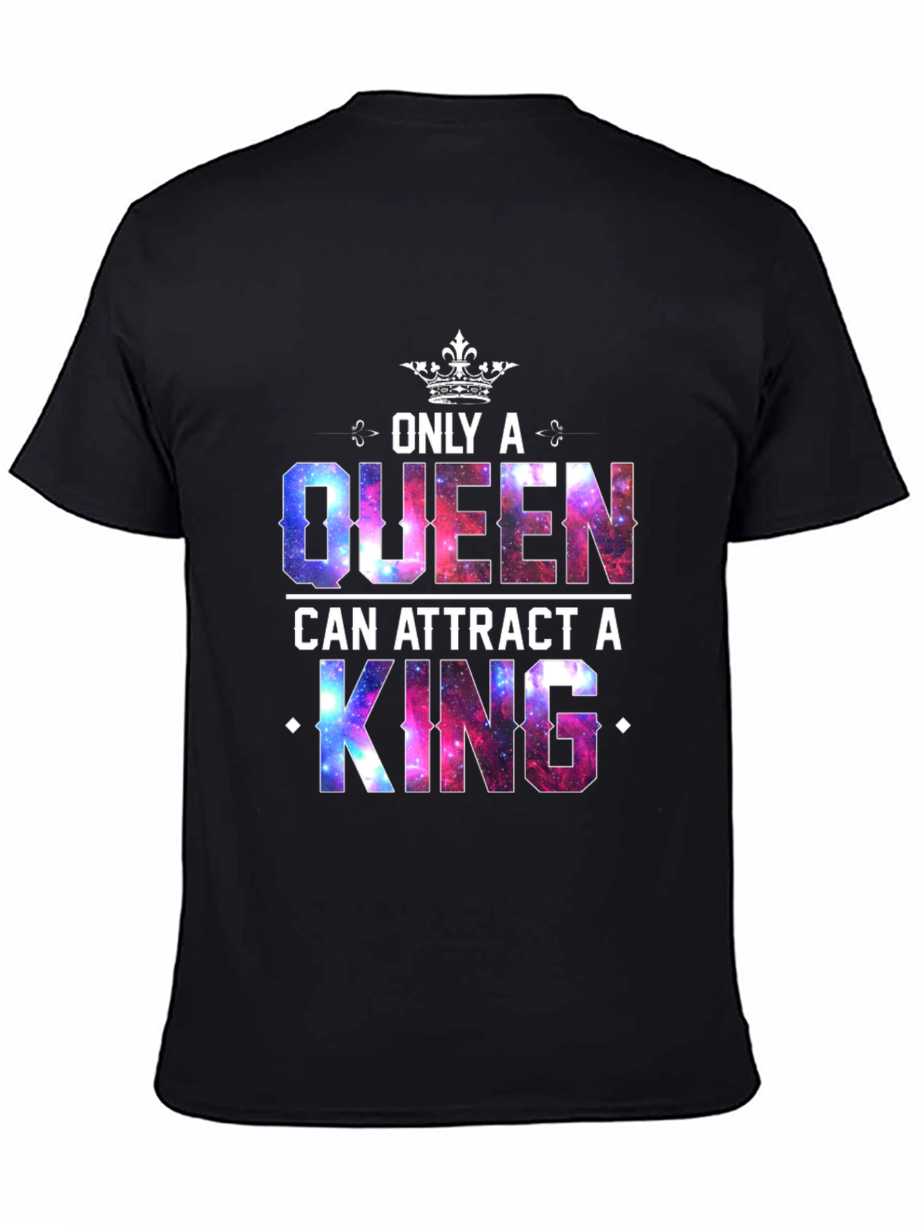 Black Queen & King Graphic T-Shirt view 4