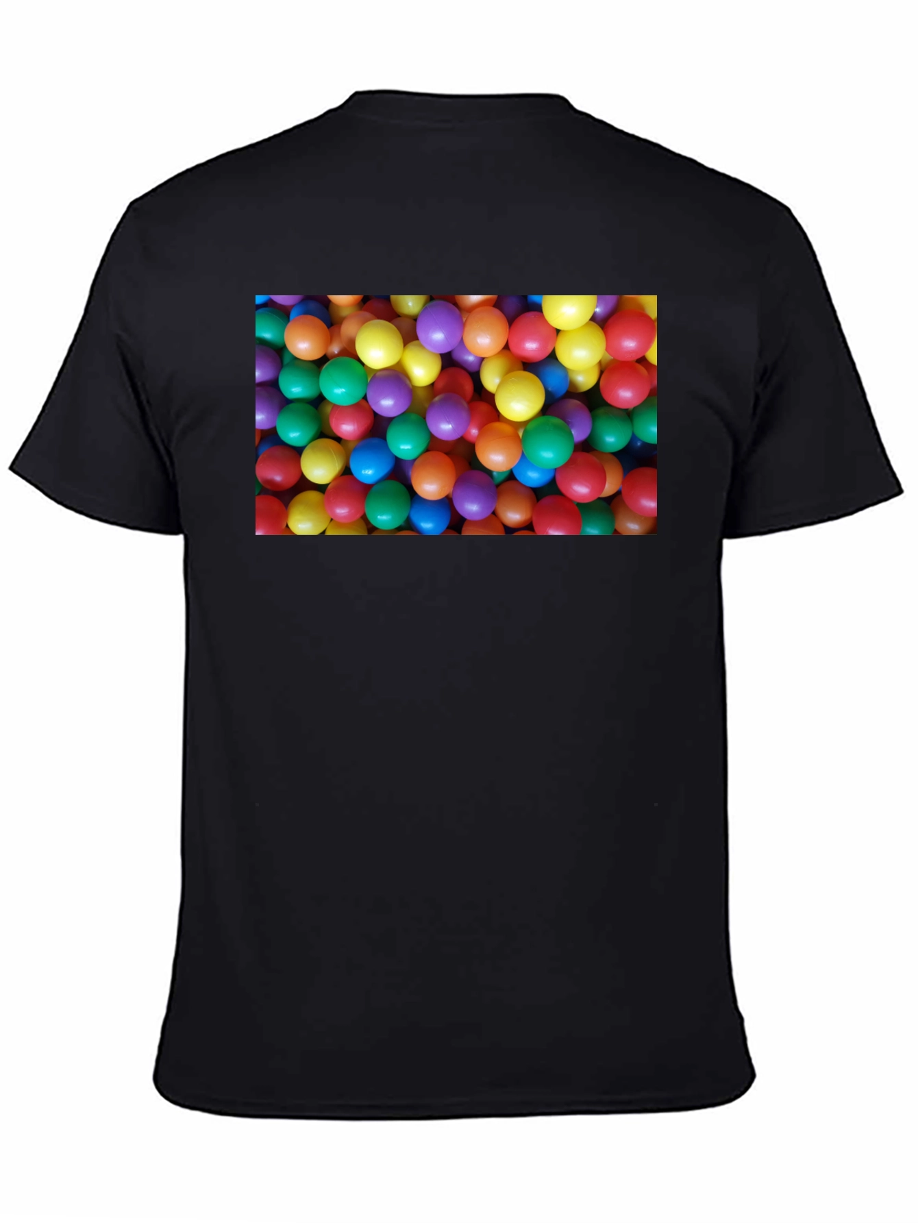 Black Fun Ball Pit T-Shirt - Novelty Graphic Tee view 4