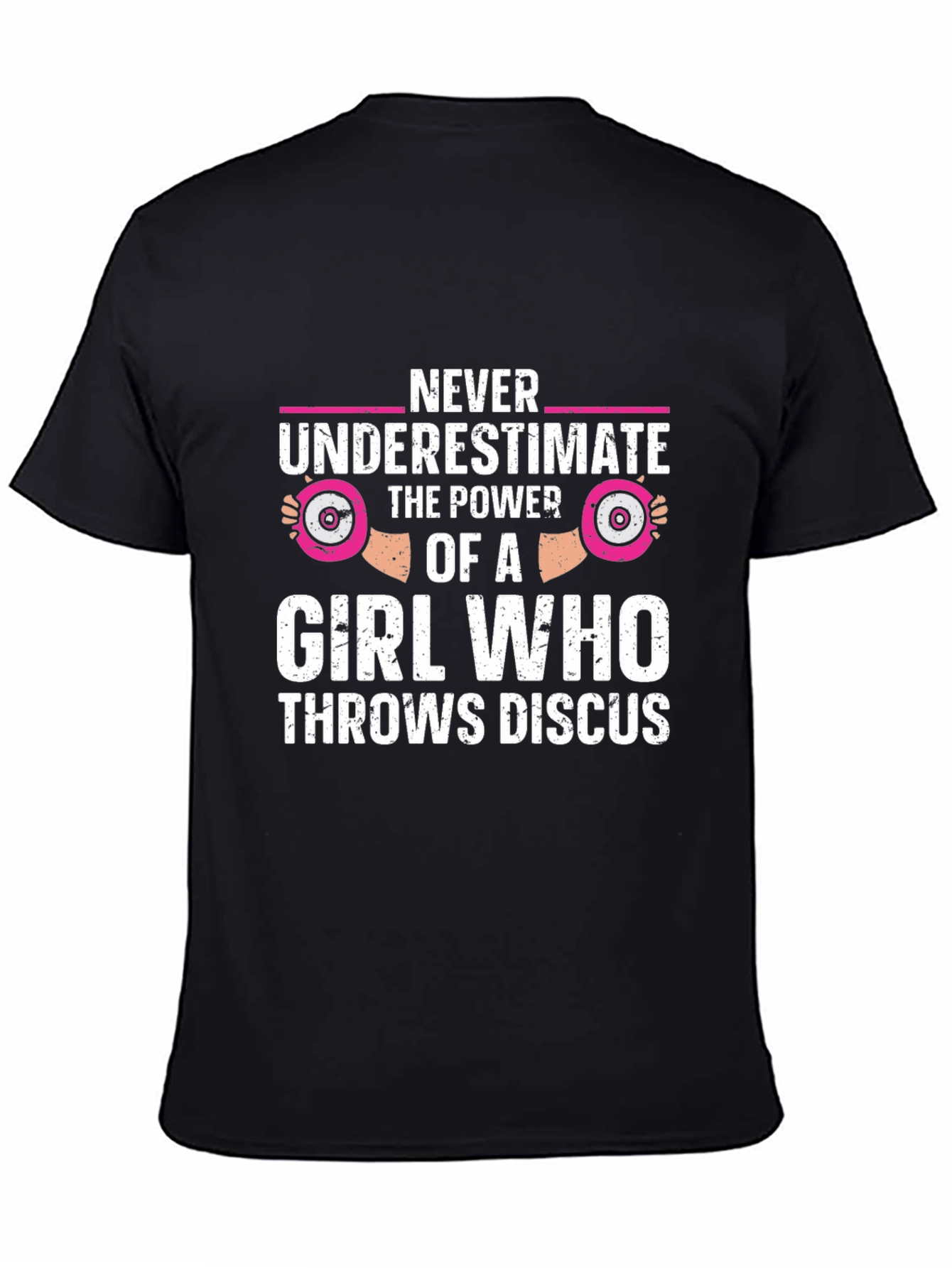Black Girl Discus Thrower Power T-Shirt view 4