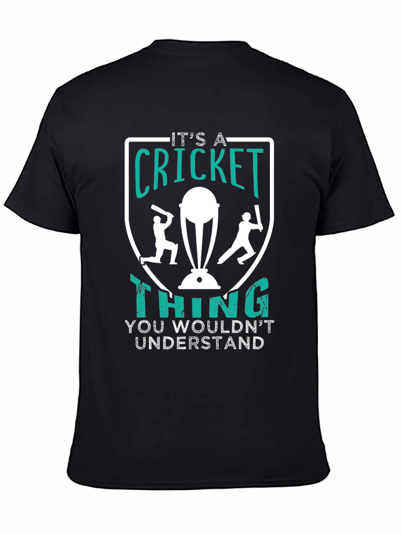 Black Cricket Thing Graphic T-Shirt view 4