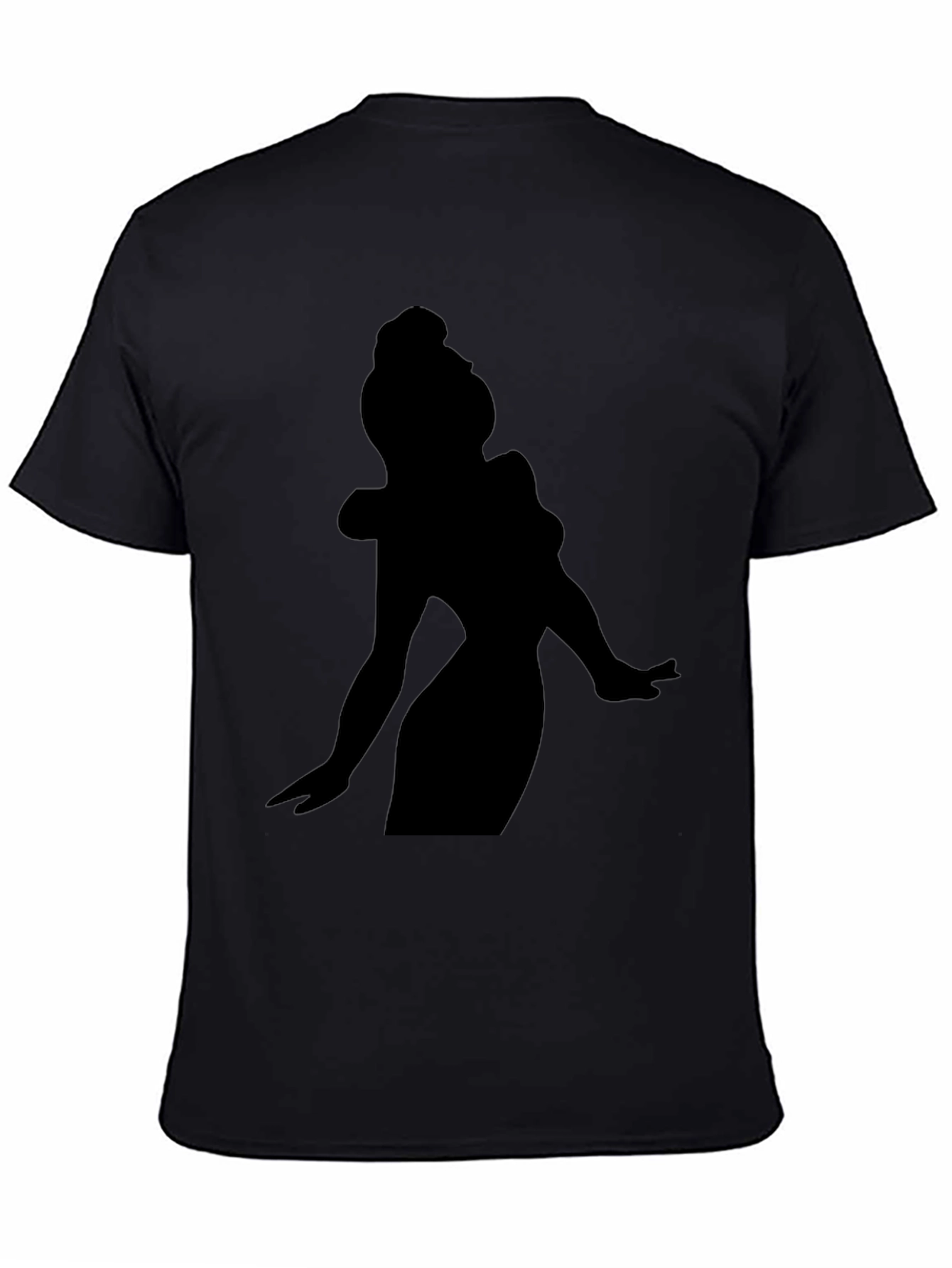 Silhouette Woman Graphic Tee - Black - 4