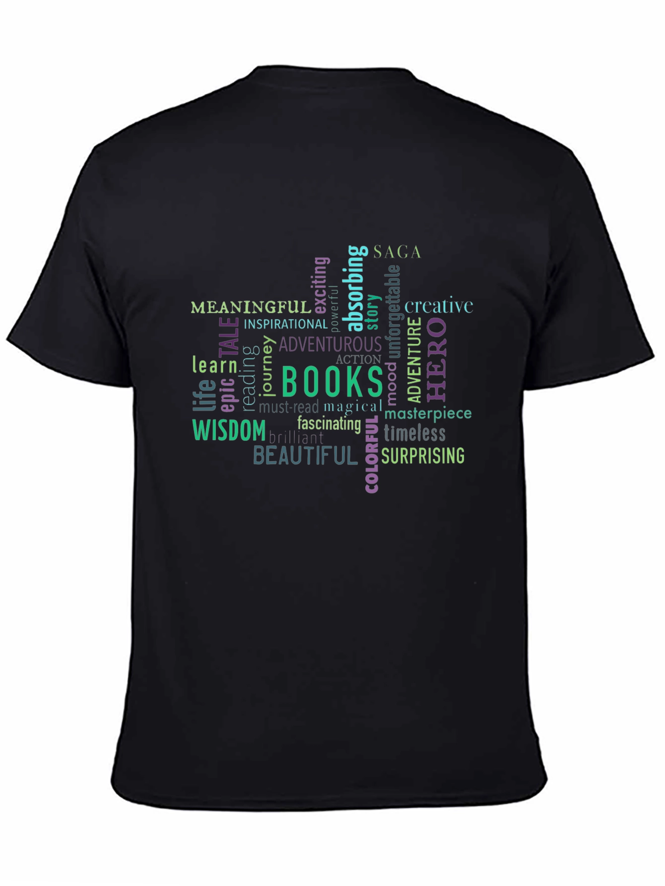 Meaningful Books Word Art T-Shirt - 4
