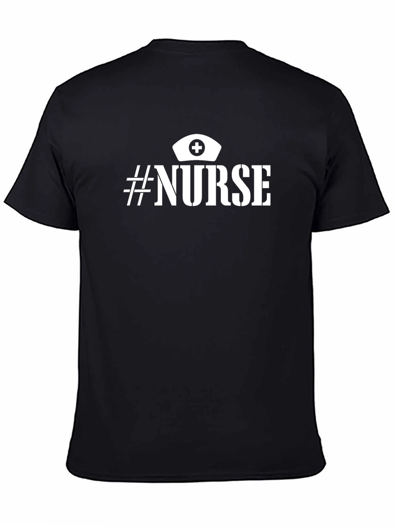 Black #Nurse T-Shirt - Healthcare Hero view 4