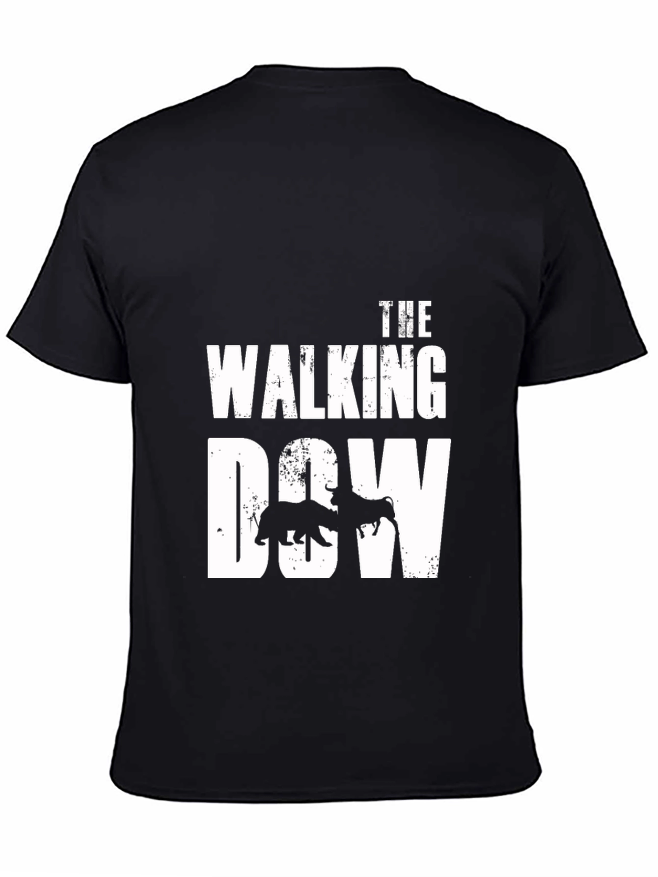 Black Walking Dow Black T-Shirt Bear vs Bull view 4