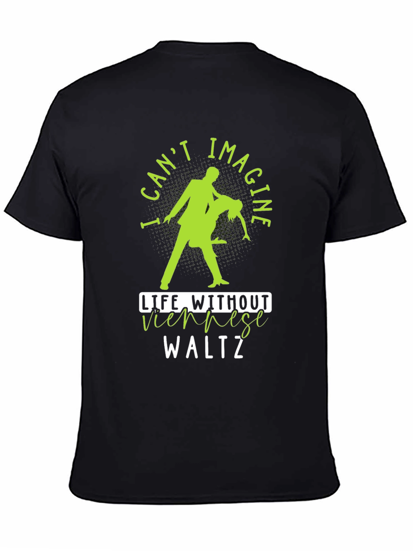 Black Viennese Waltz T-Shirt - Dance Lovers Tee view 4