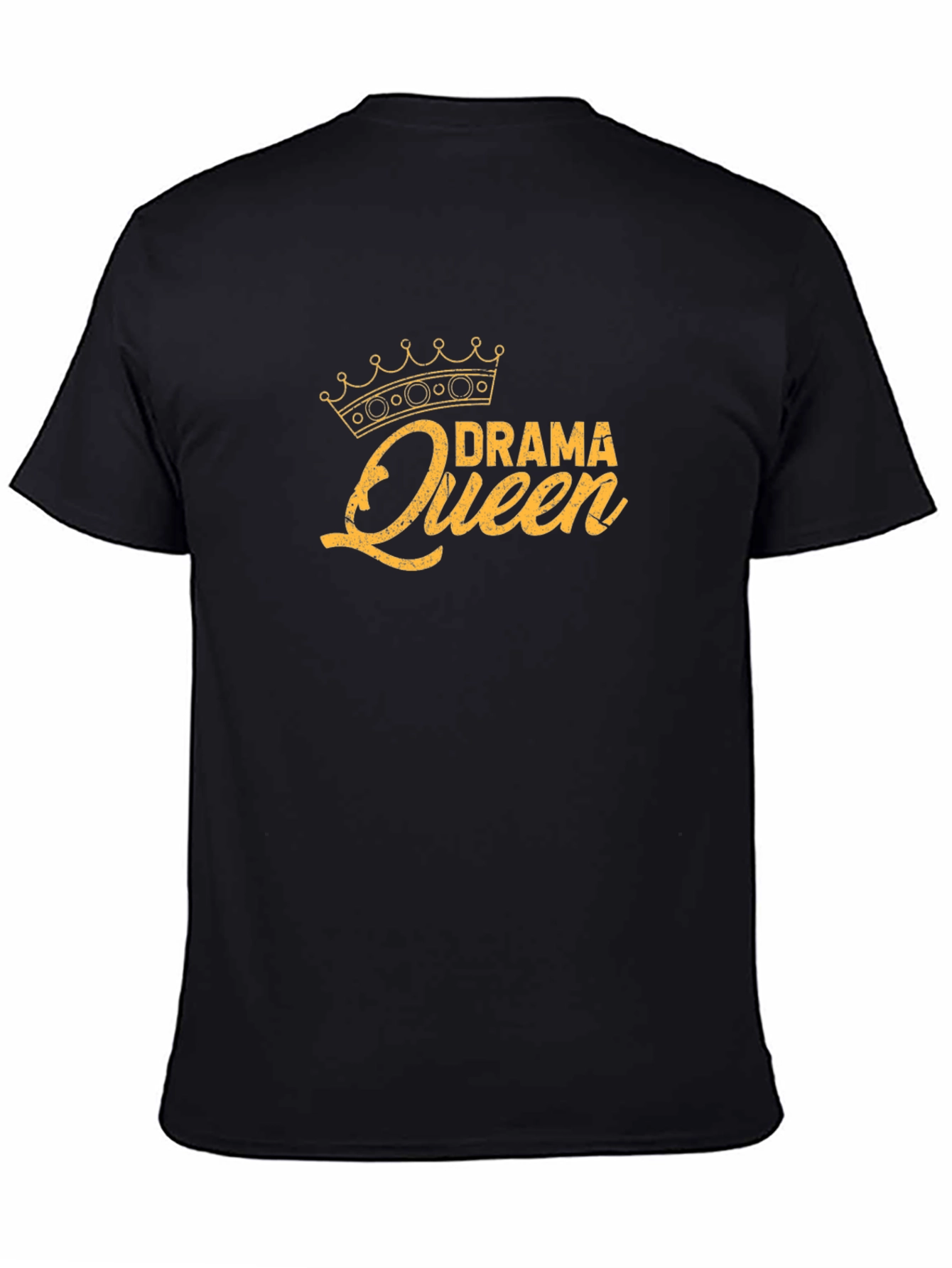 Black Drama Queen T-Shirt - Black Graphic Tee view 4