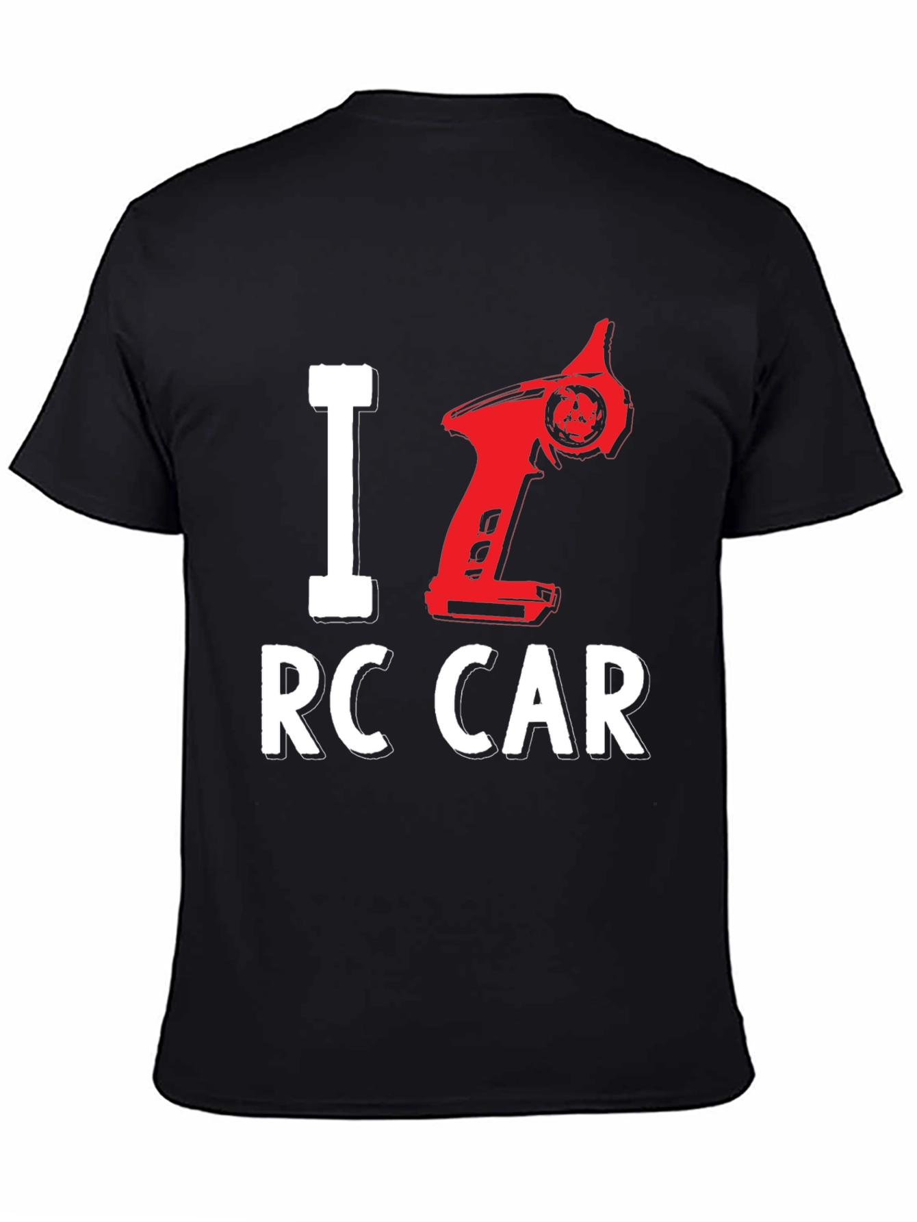 Black I Love RC Car Black T-Shirt view 4