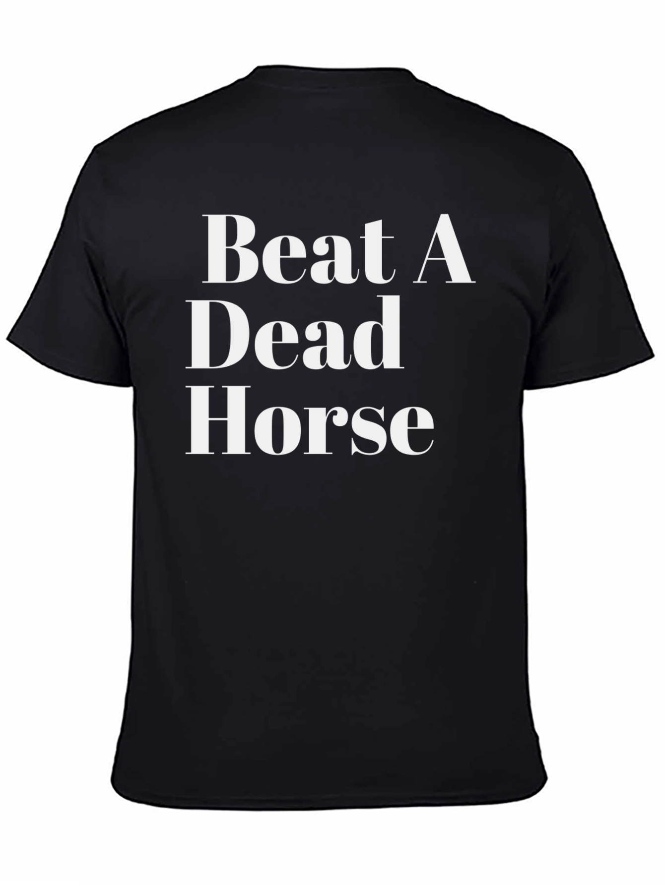 Black Beat A Dead Horse Black Graphic T-Shirt view 4