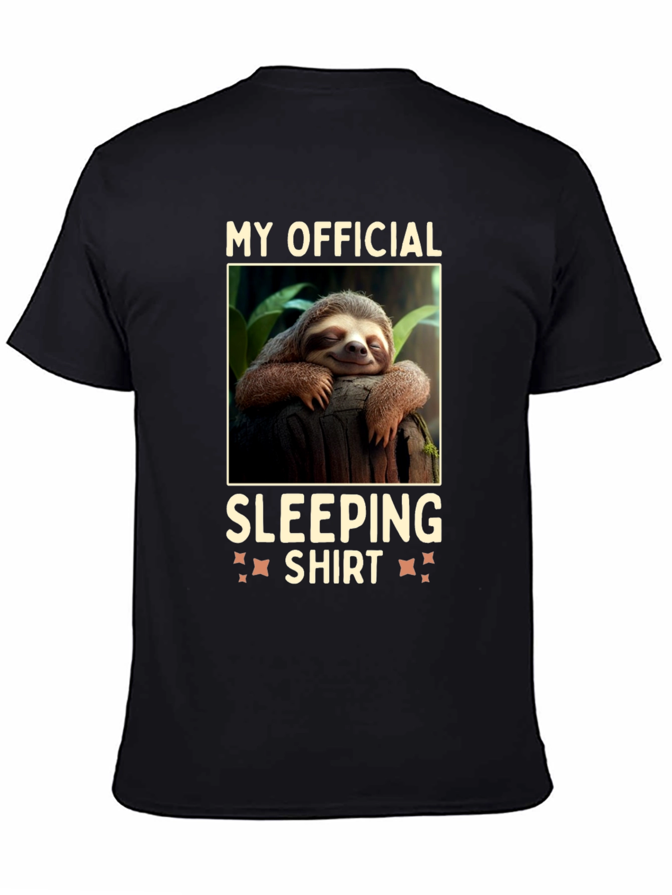 Black My Official Sleeping Shirt Sloth Tee view 4