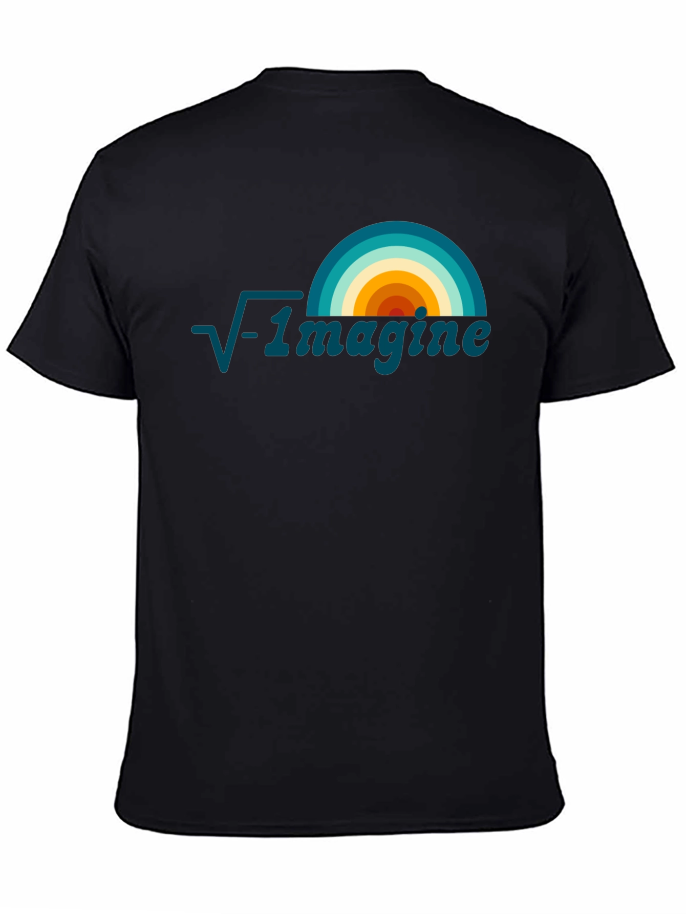 Black Imagine Math T-Shirt: Unique Graphic Tee for Thinkers view 4