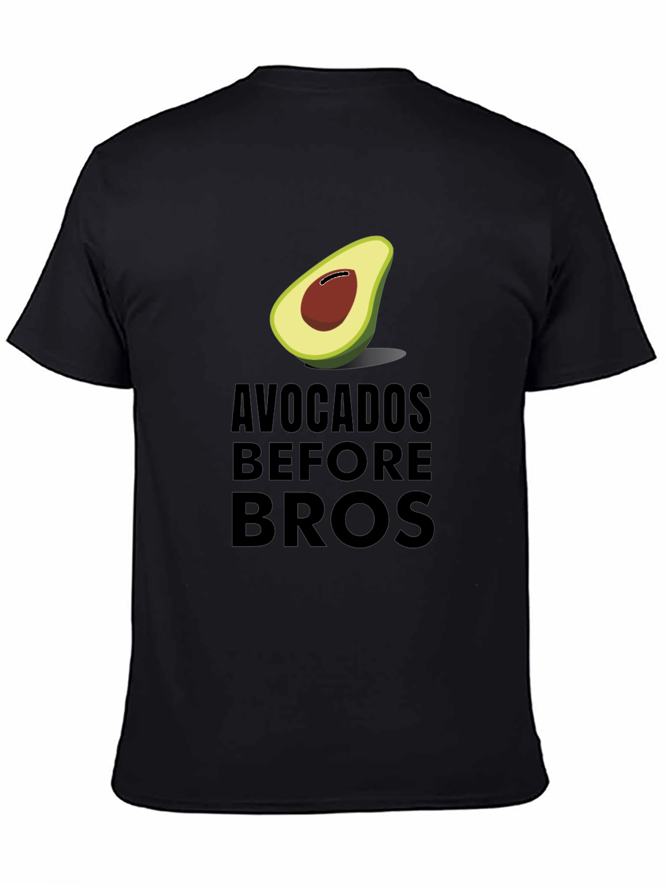 Black Avocados Before Bros Funny Graphic Tee view 4