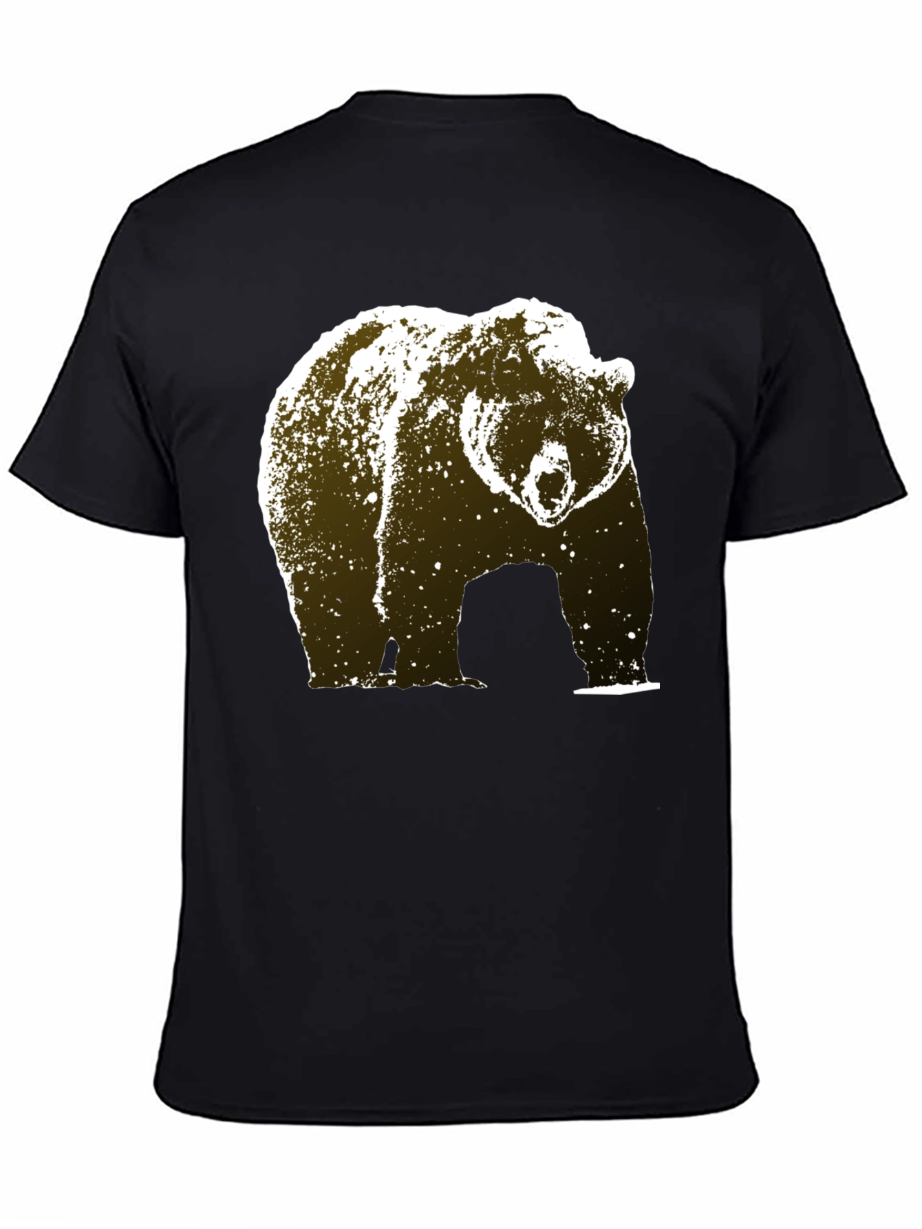 Black Bear Graphic Tee - Black Cotton Blend view 4