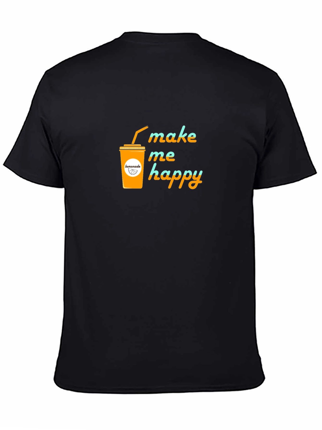 Black Make Me Happy Lemonade Graphic Tee - Black T-Shirt view 4