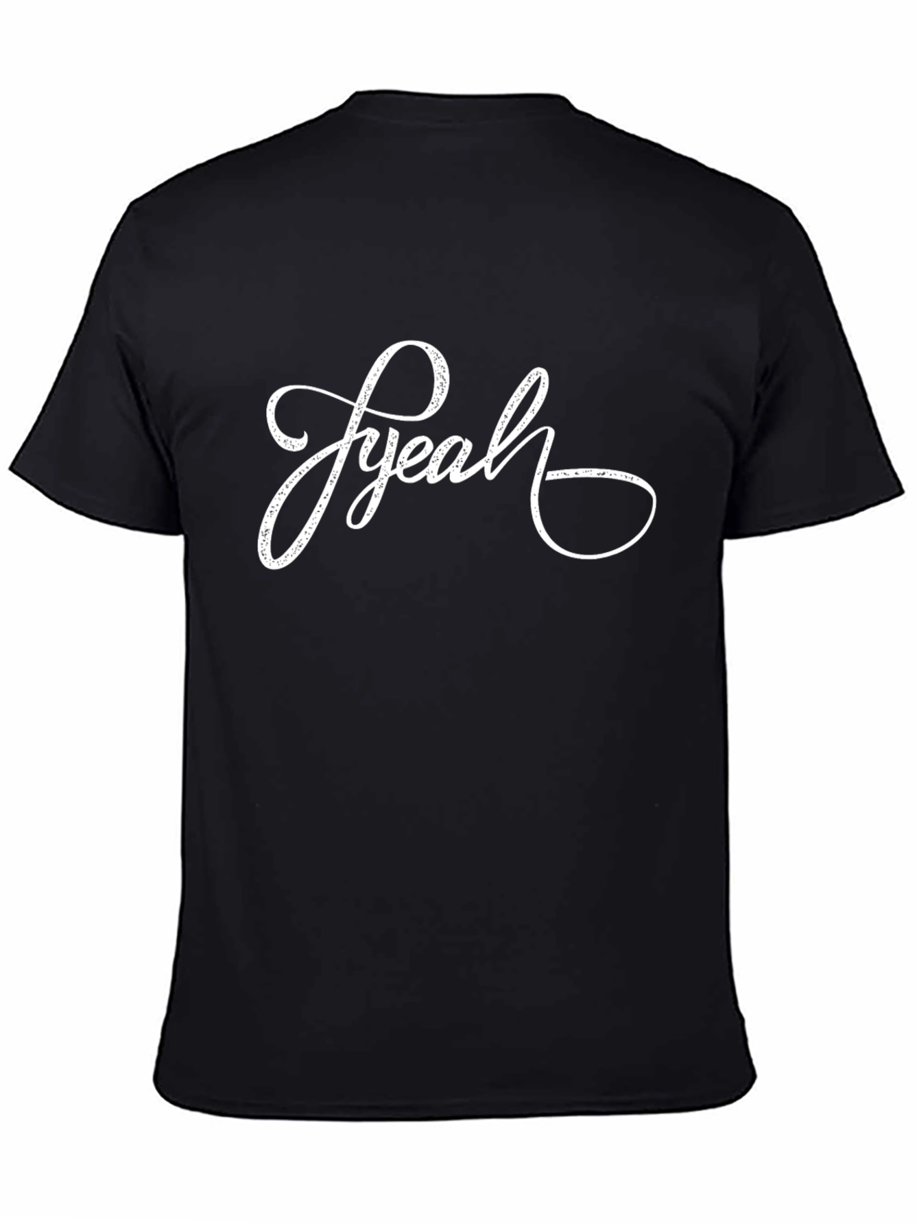 Black FYeah Graphic Tee - Stylish Men's Black T-Shirt view 4