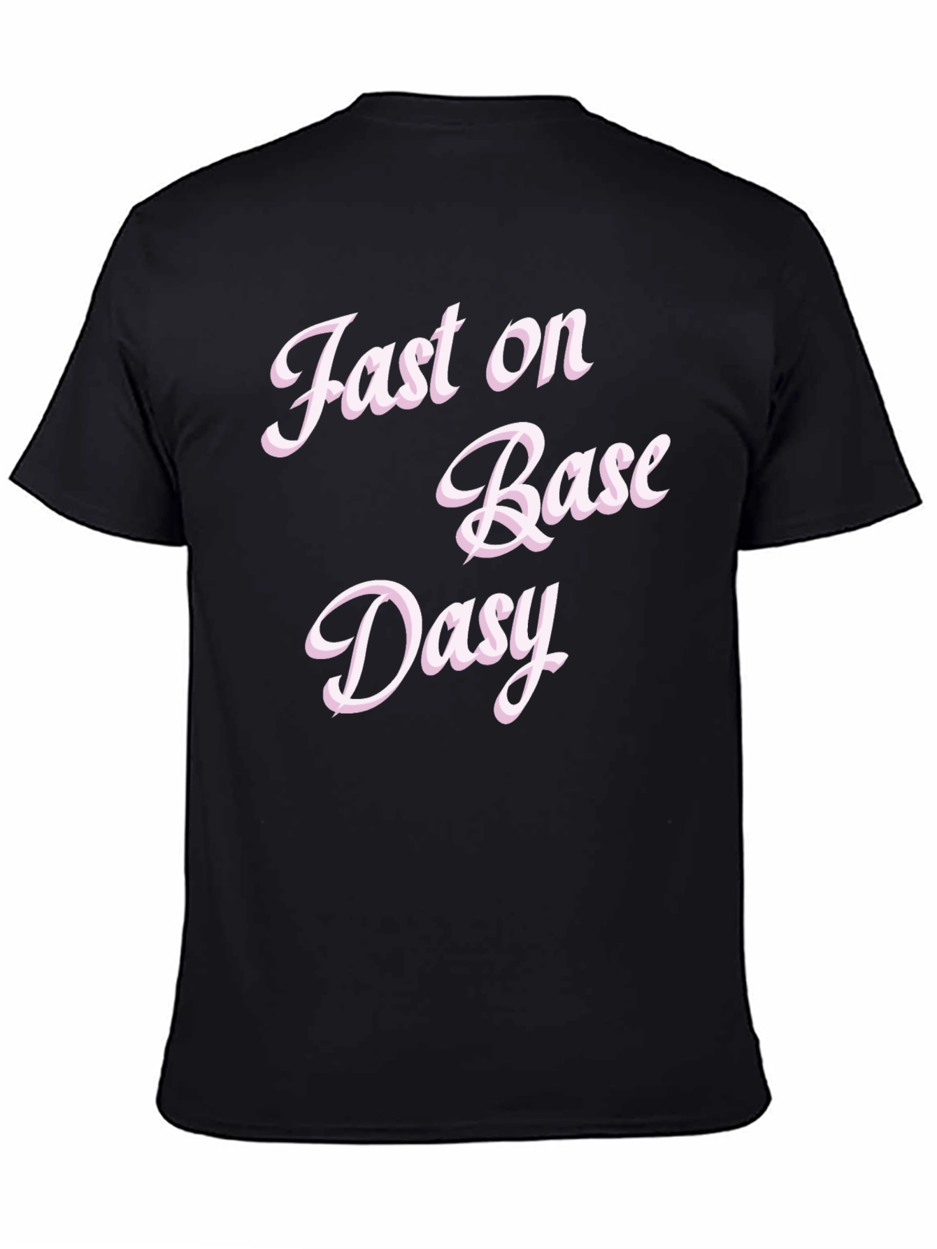 Black Fast on Base Daisy Black Graphic Tee view 4