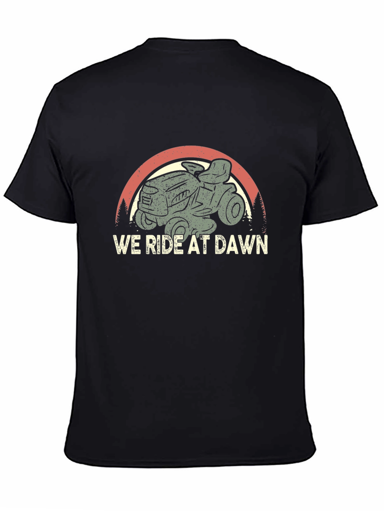 Black We Ride At Dawn T-Shirt view 4