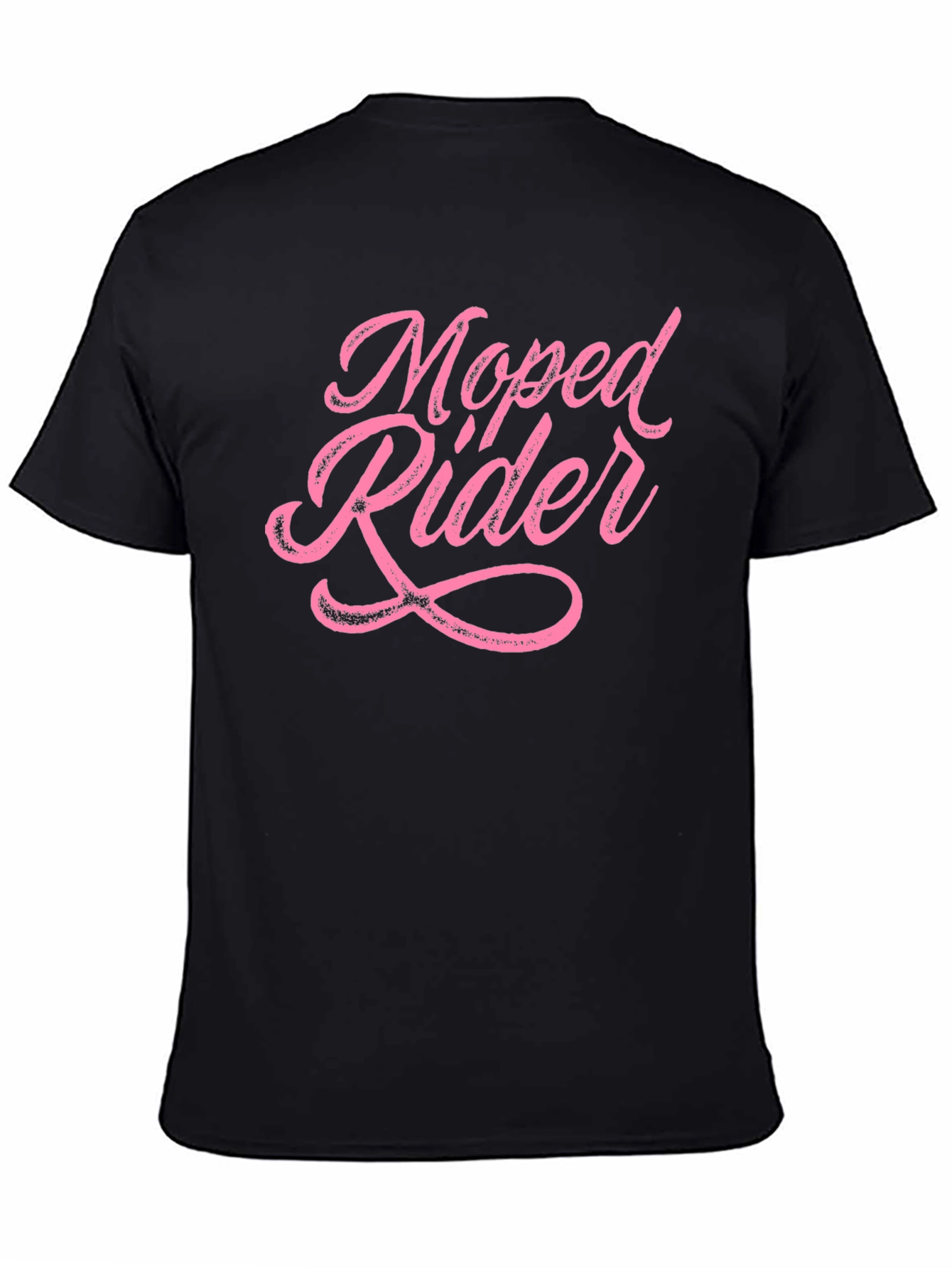 Black Moped Rider Graphic Tee view 4
