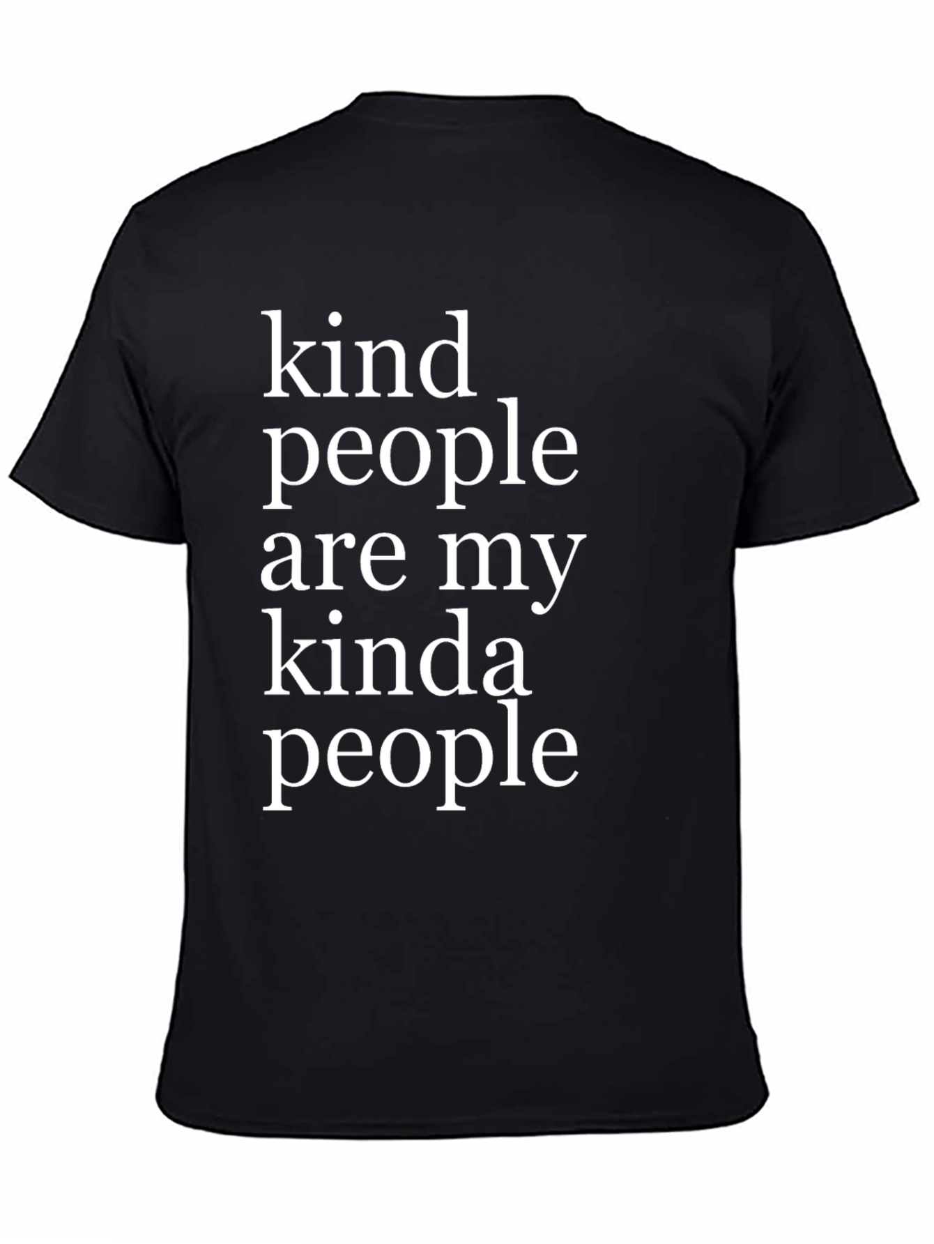 Black Kind People T-Shirt - Soft & Stylish view 4