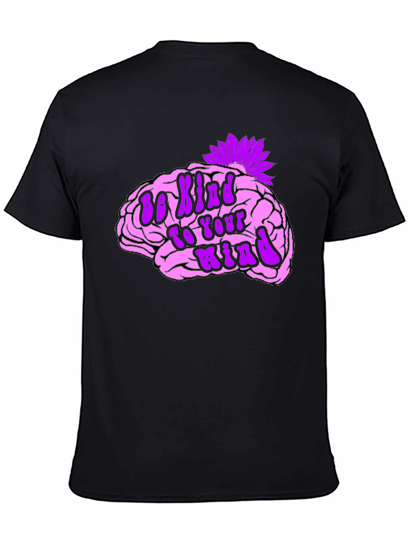 Black Be Kind To Your Mind Black Tee view 4