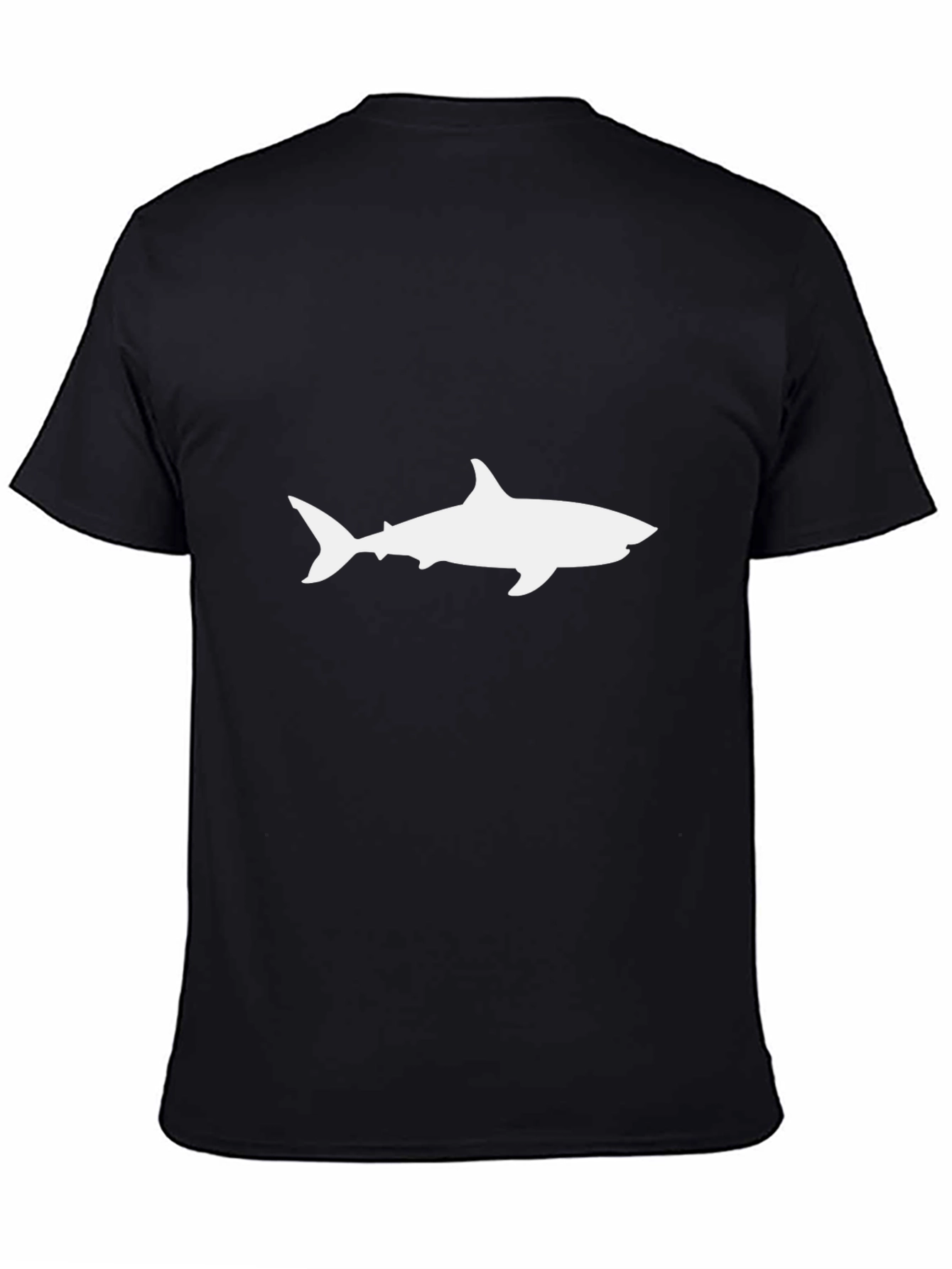 Black Shark Silhouette T-Shirt - Black view 4