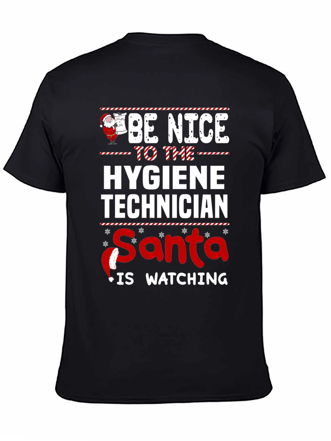 Funny Christmas Hygiene Technician T-Shirt - 4