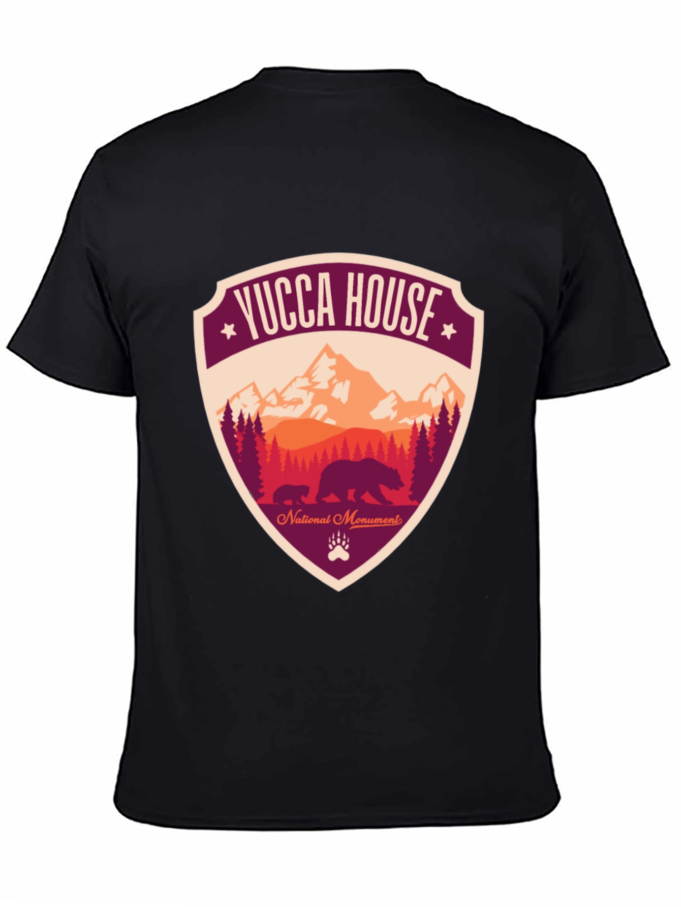 Black Yucca House National Monument T-Shirt view 4