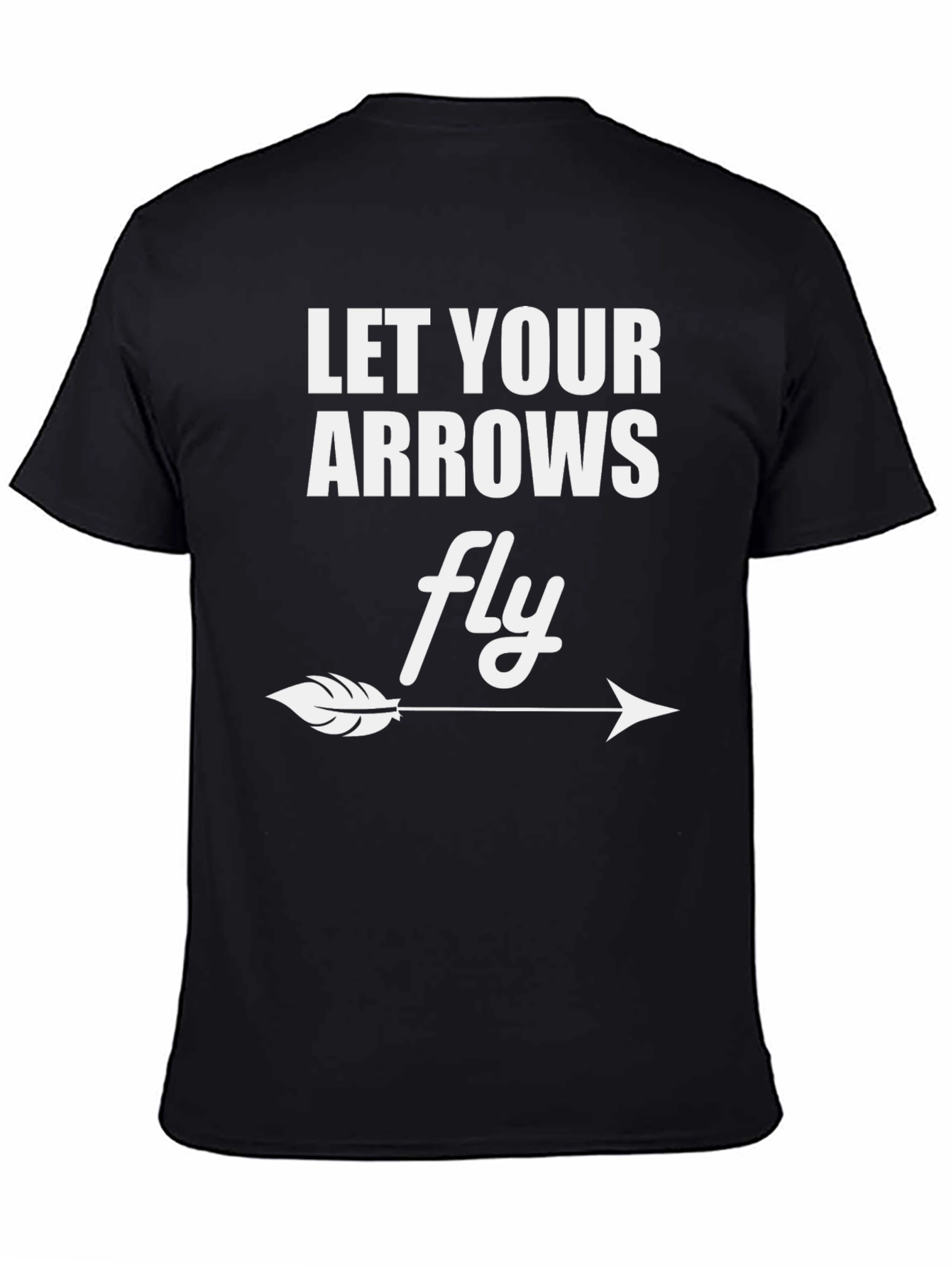 Black Let Your Arrows Fly Graphic Tee view 4