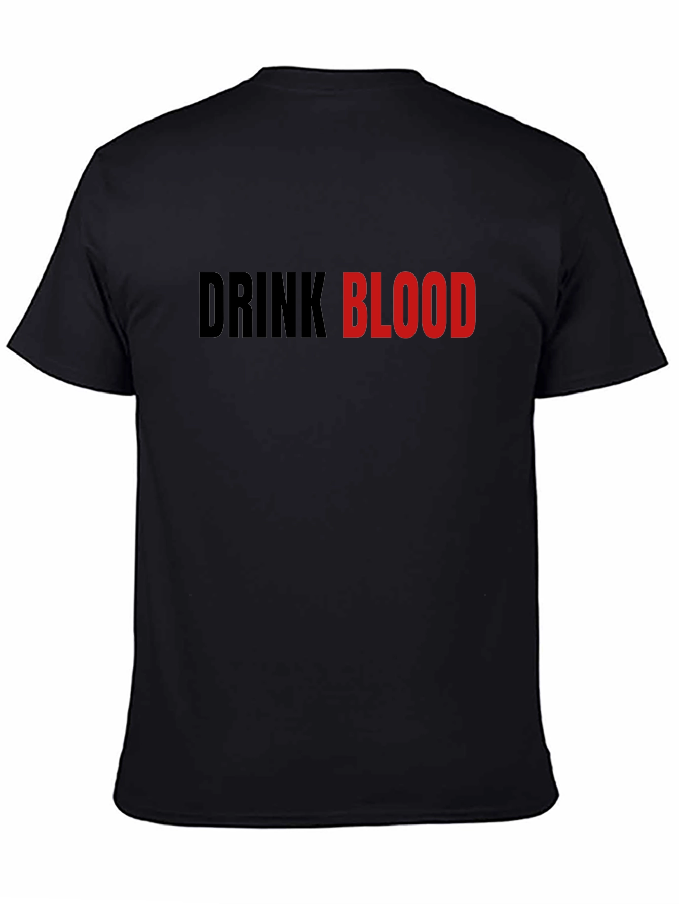 Black Drink Blood Graphic Tee - Edgy Vampire Style view 4