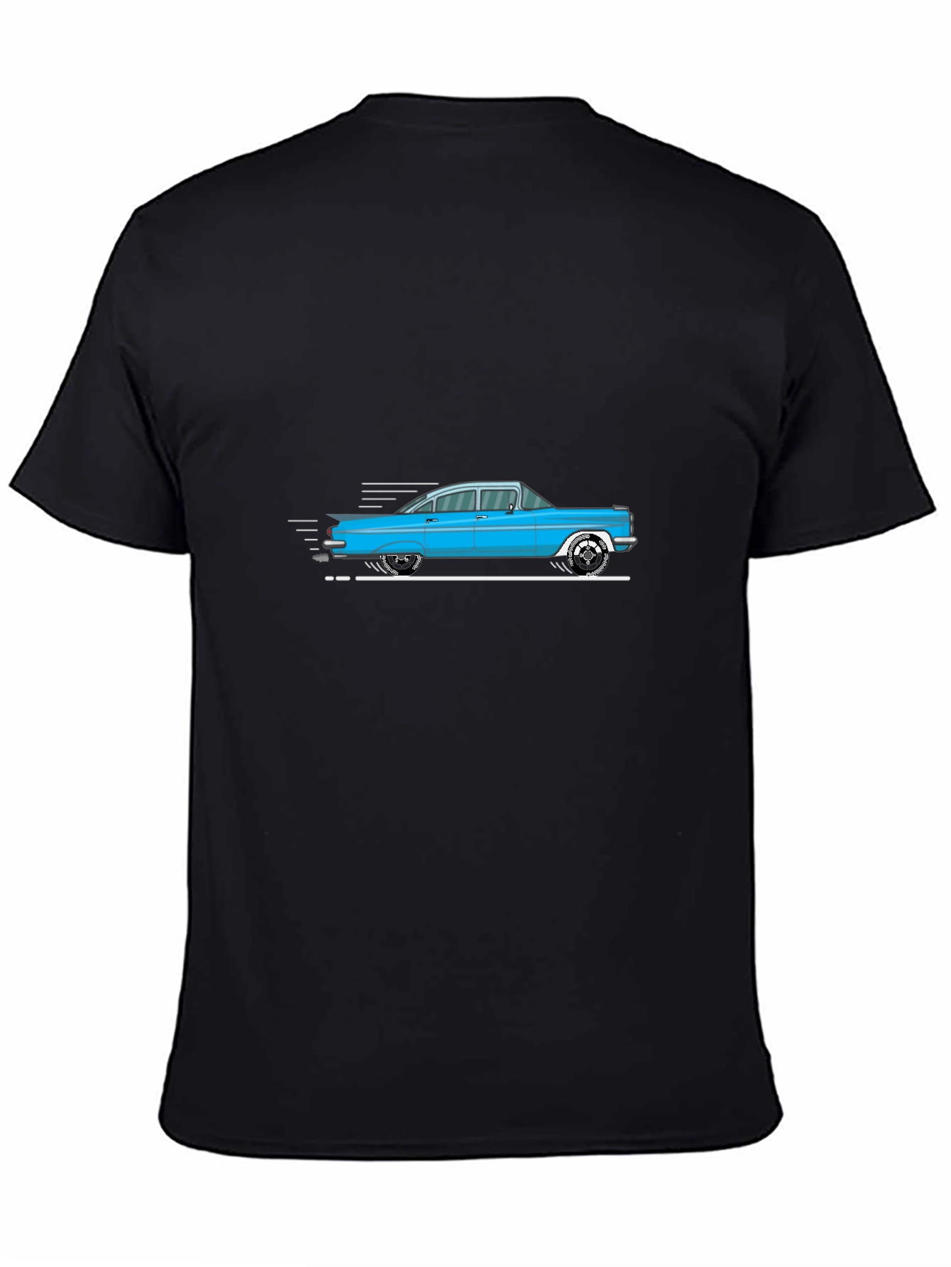 Black Vintage Car Graphic Tee - Classic Cool view 4