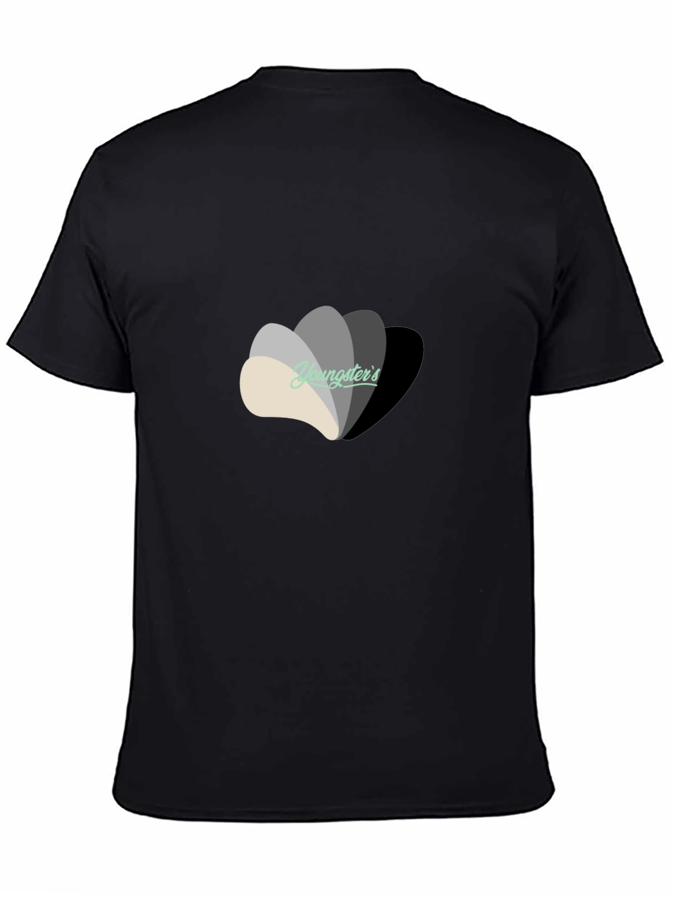 Black Youngster's Graphic Tee - Black Cotton view 4
